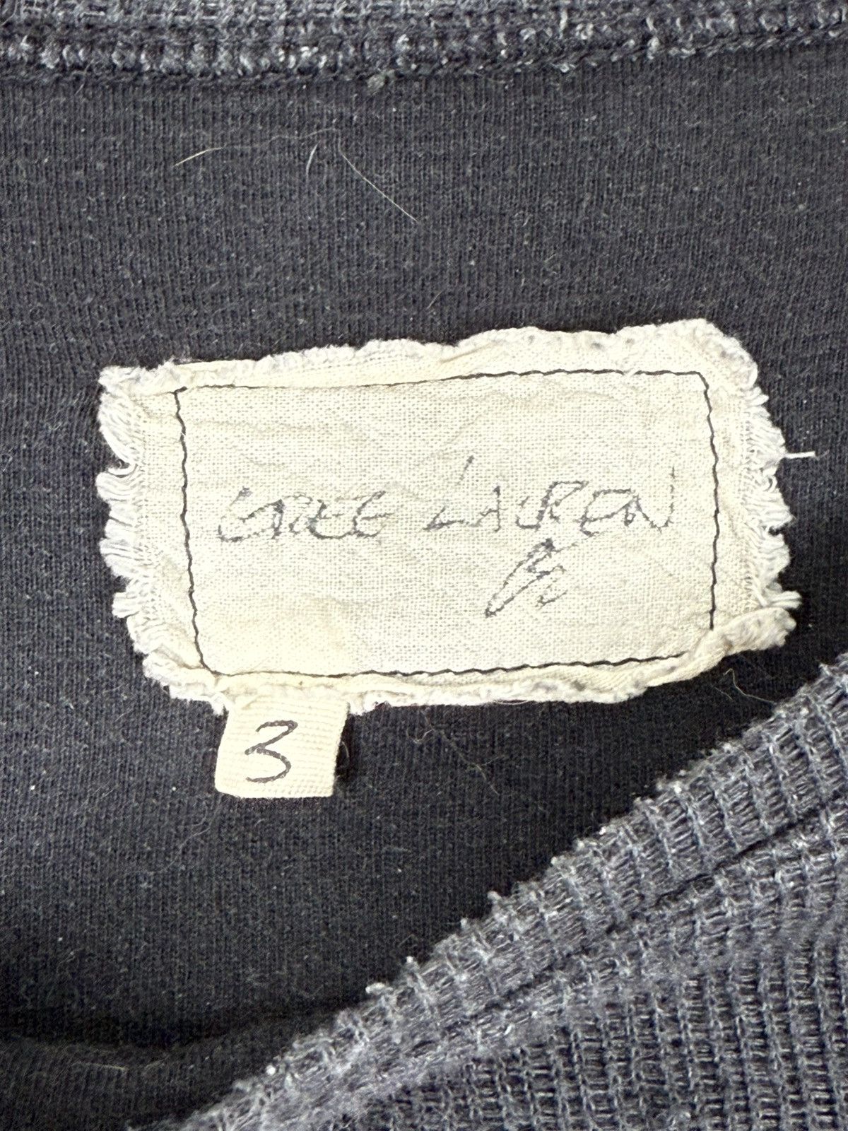 Greg Lauren Flat Back Thermal Longsleeve Tee Size US L / EU 52-54 / 3 - 3 Thumbnail