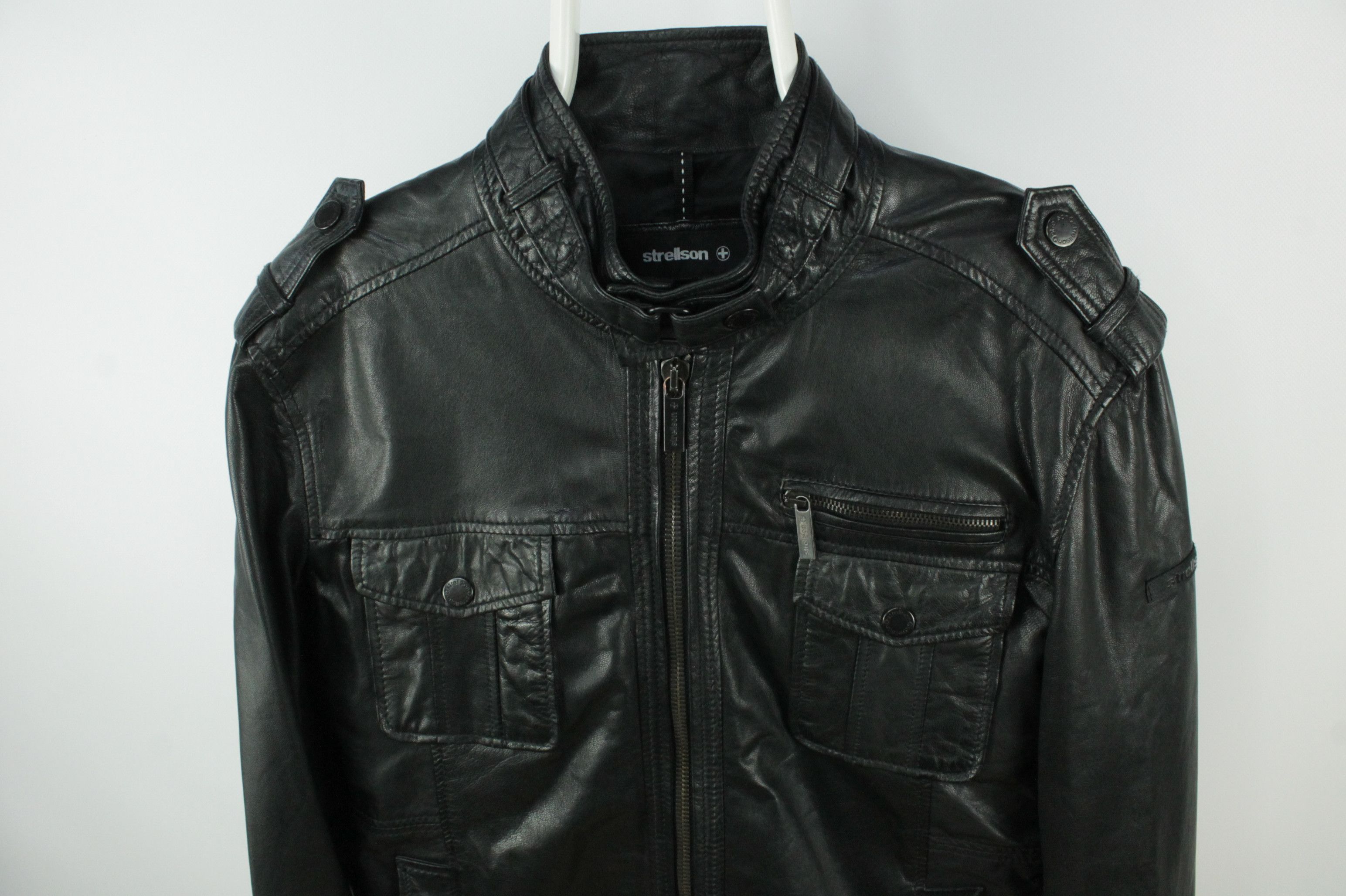 Strellson Strellson Burnett Goat Nappa Waxy Leather Jacket Men's Size US L / EU 52-54 / 3 - 2 Thumbnail