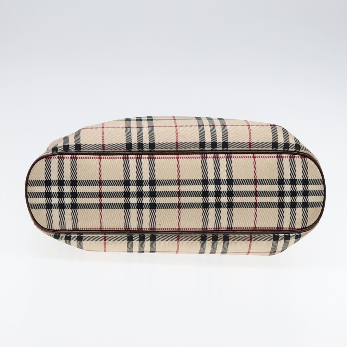 Burberry Burberry Nova Check Hand Bag Canvas Beige Silver Size ONE SIZE - 5 Thumbnail