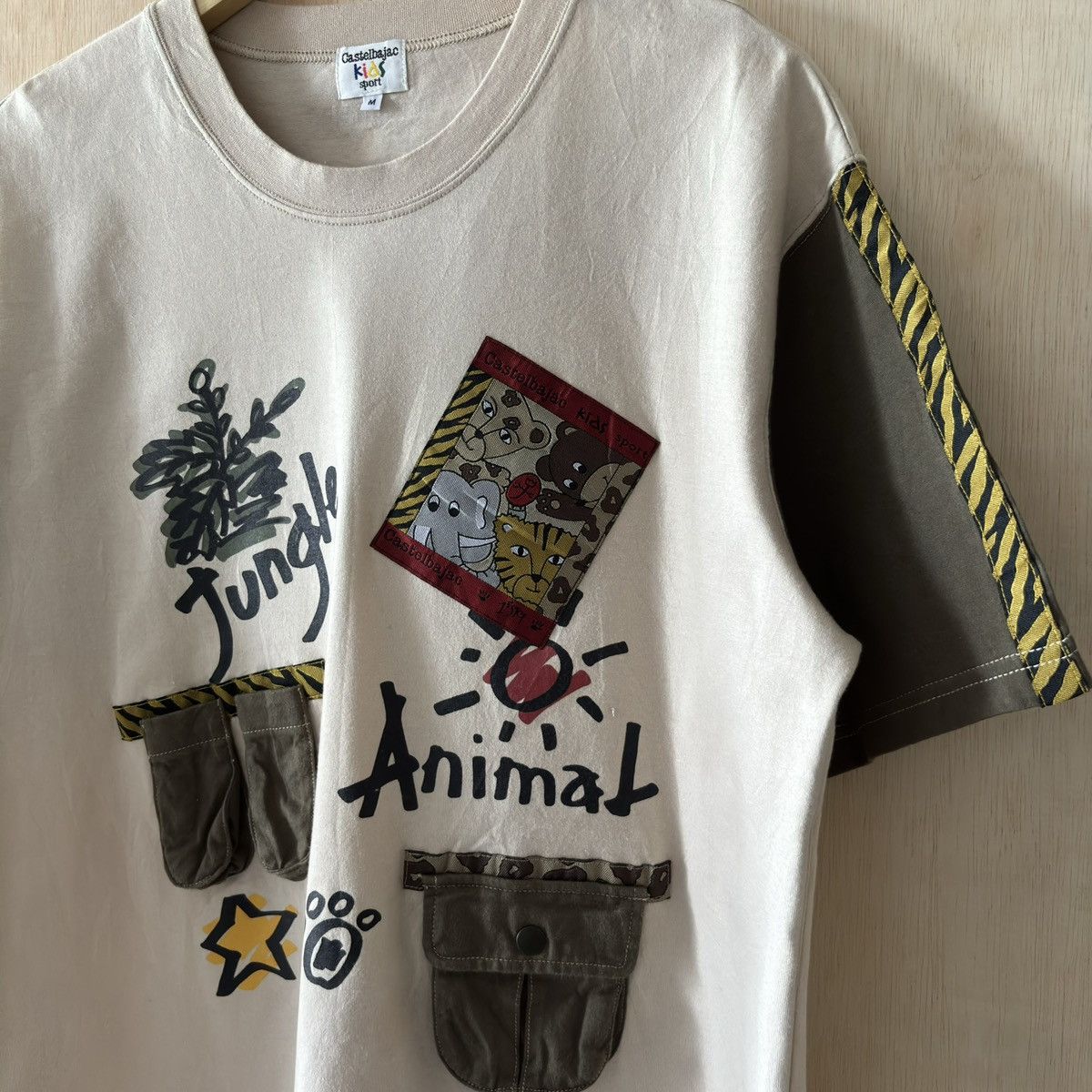 Jean Charles De Castelbajac Vintage Castelbajac Kids Sport Jungle Animal Tee Size US M / EU 48-50 / 2 - 3 Thumbnail