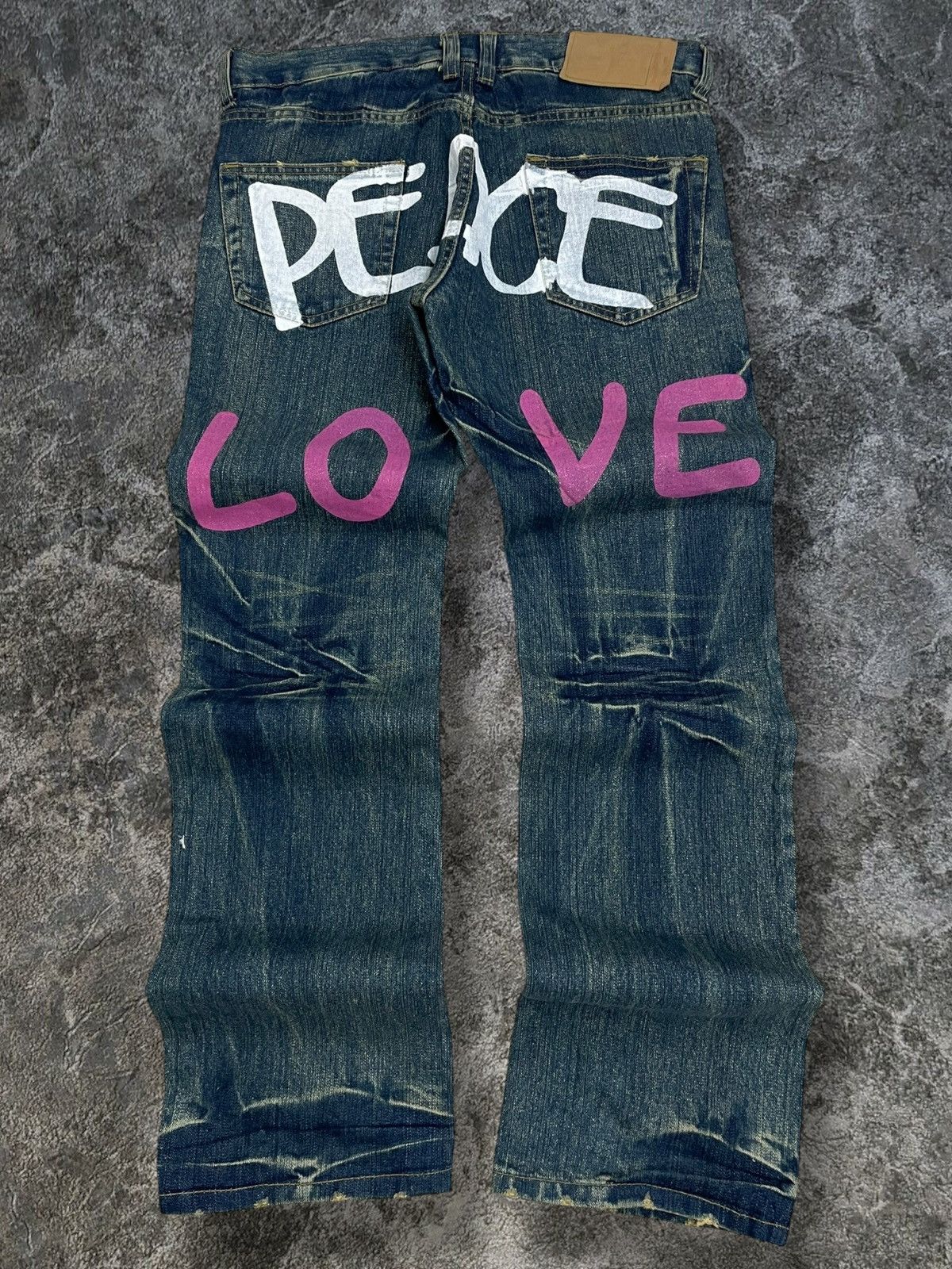 Hysteric Glamour Vintage 1990s Japan Designer Point Loma Pecae & Love Flared Size US 33 - 1 Thumbnail