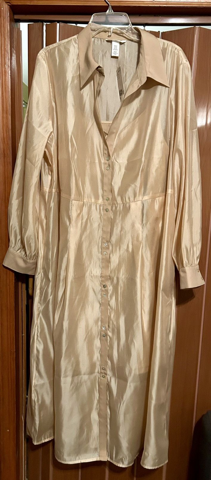 H&M studio collection shirt dress