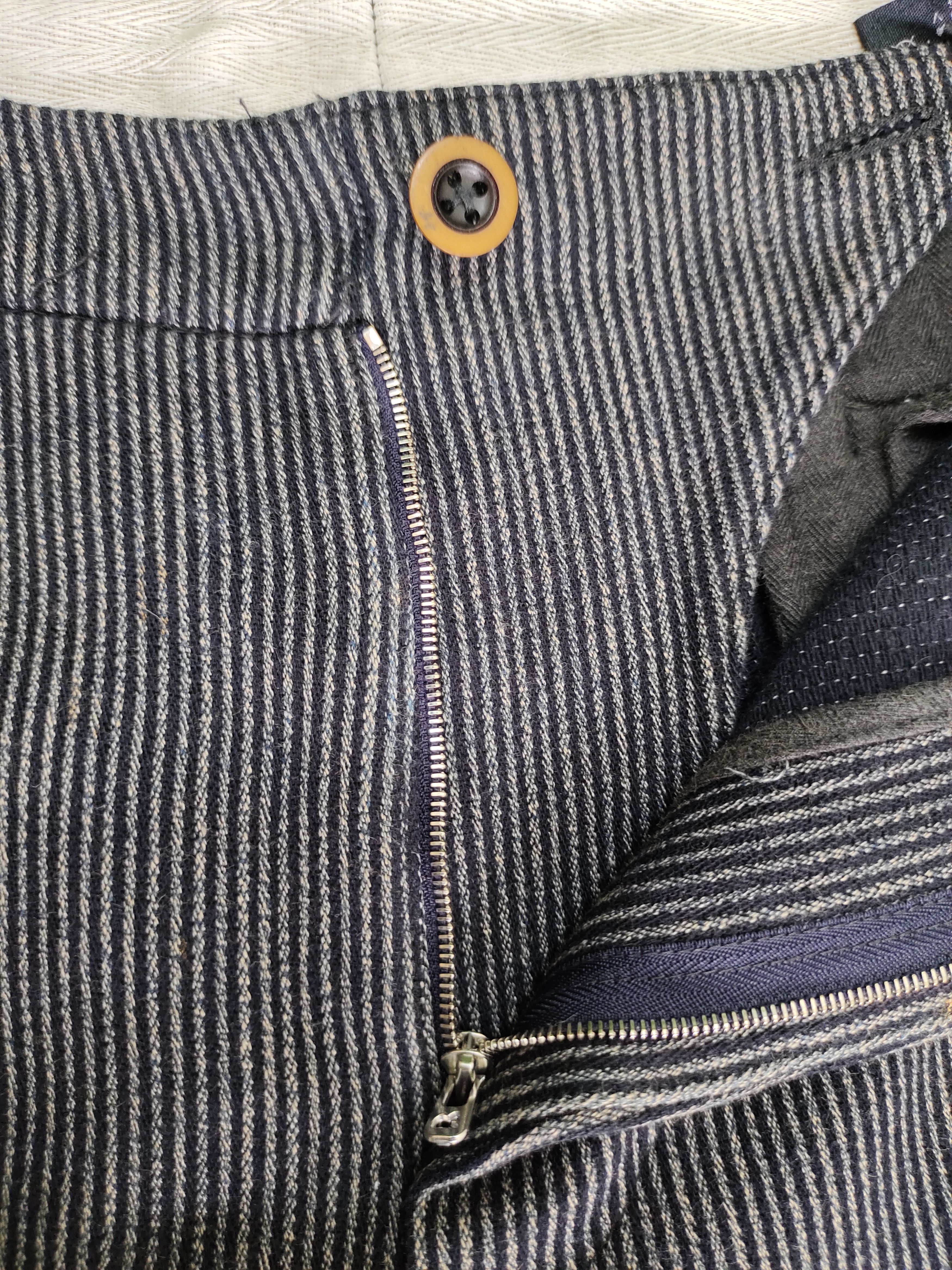 45rpm Japanese Brand 45RPM Striped Button Up 3Q Pants Size 30" / US 8 / IT 44 - 16 Thumbnail