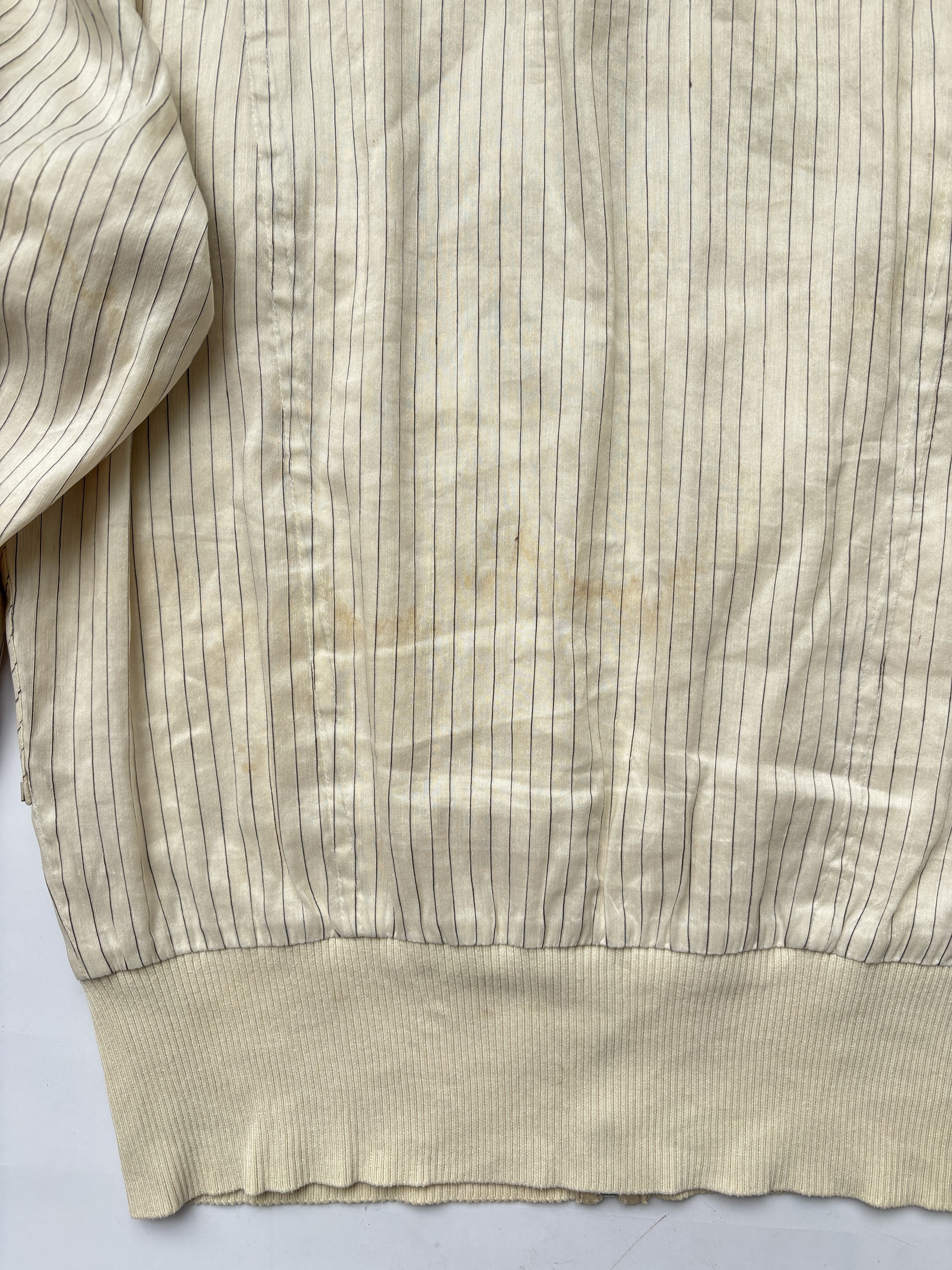 Dior ⚡️QUICK SALE⚡️Dior Cream and Black Pinstriped Bomber Size US S / EU 44-46 / 1 - 10 Thumbnail