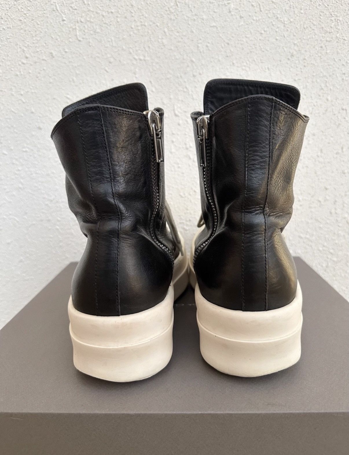 Rick Owens Rick Owens Mainline Leather High-Top Turbo Cyclops 24SS Size US 8 / EU 41 - 7 Thumbnail