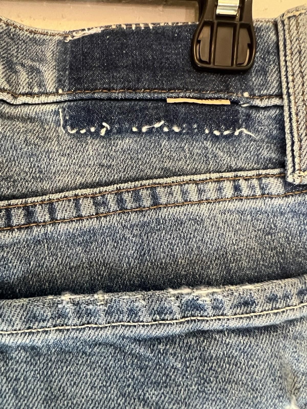 Indian Motorcycle MOTHER Superior The Rambler Ankle Distressed Jeans Size 28 Size 28" / US 6 / IT 42 - 6 Thumbnail