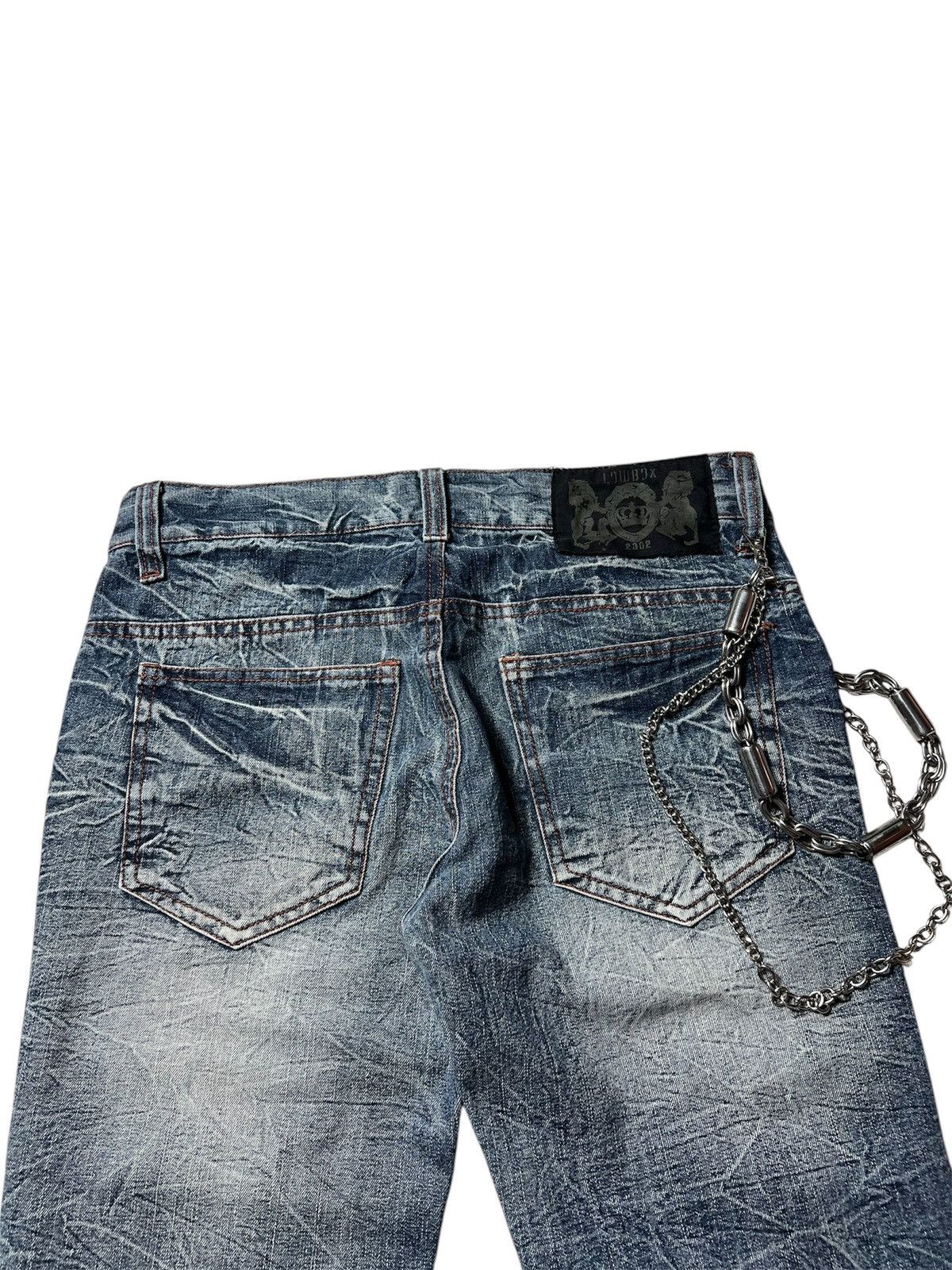 Japanese Brand Sick 2000s Lowbox Distressed Pants Size US 30 / EU 46 - 8 Thumbnail