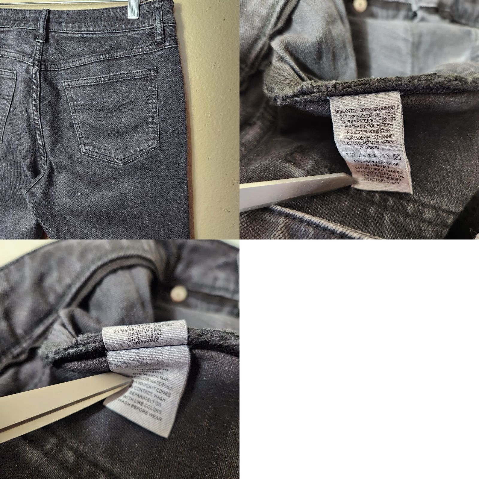 Free People Free People Jasper Straight Leg Mid Rise Black Cropped Jeans-Size 28 Size 28" / US 6 / IT 42 - 8 Thumbnail