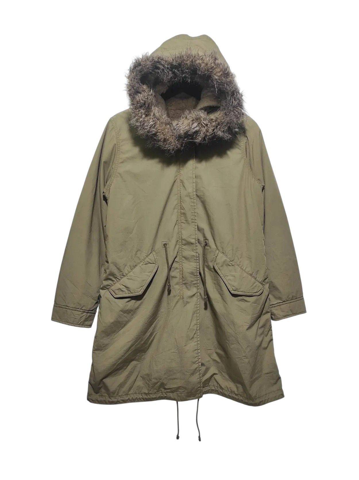 Japanese Brand Midas Detachable Fur and Hood Double Zip Puffer