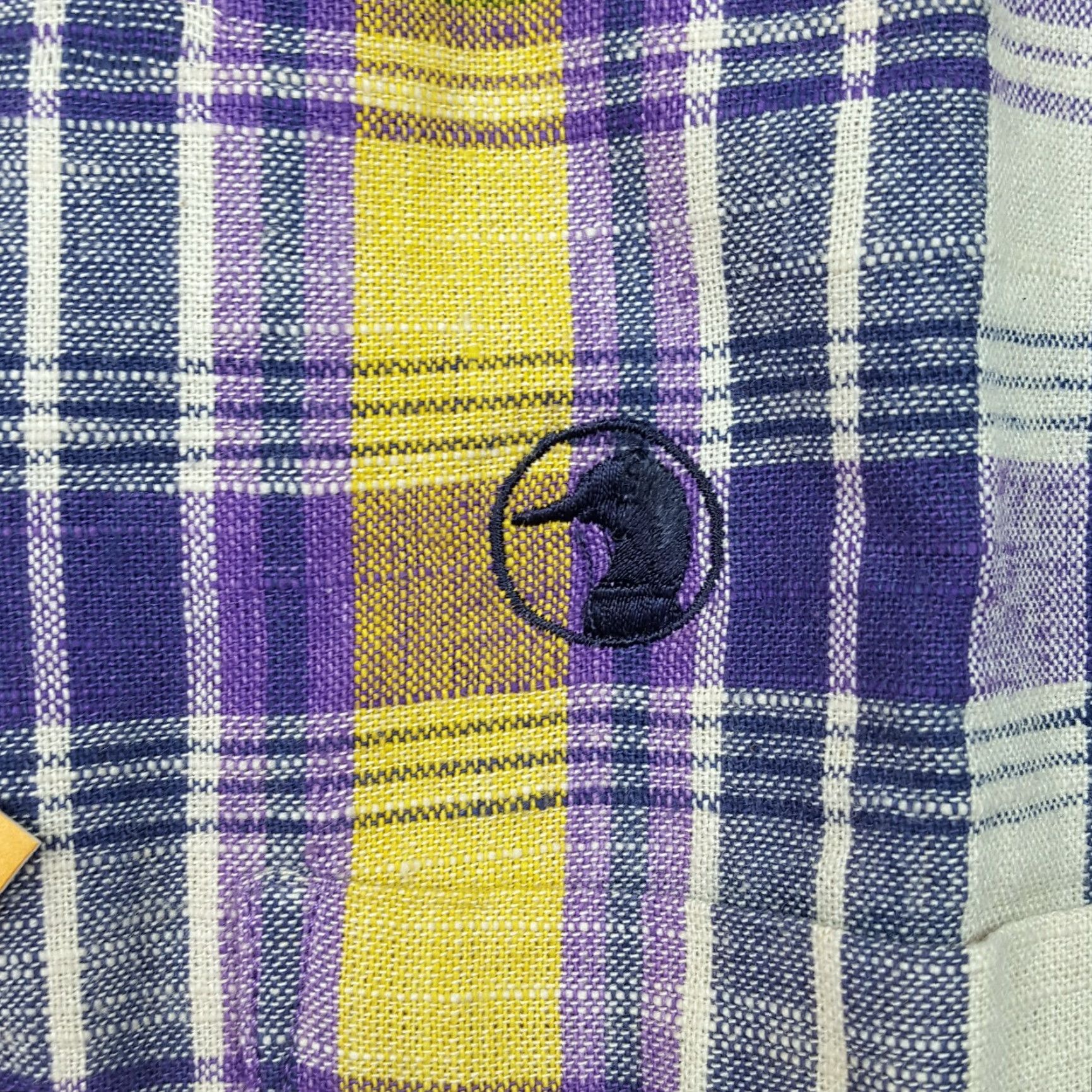 Vintage VINTAGE Duck Head Plaid Purple Button Up Men's Large Long Sleeve Work Shirt Size US L / EU 52-54 / 3 - 4 Thumbnail