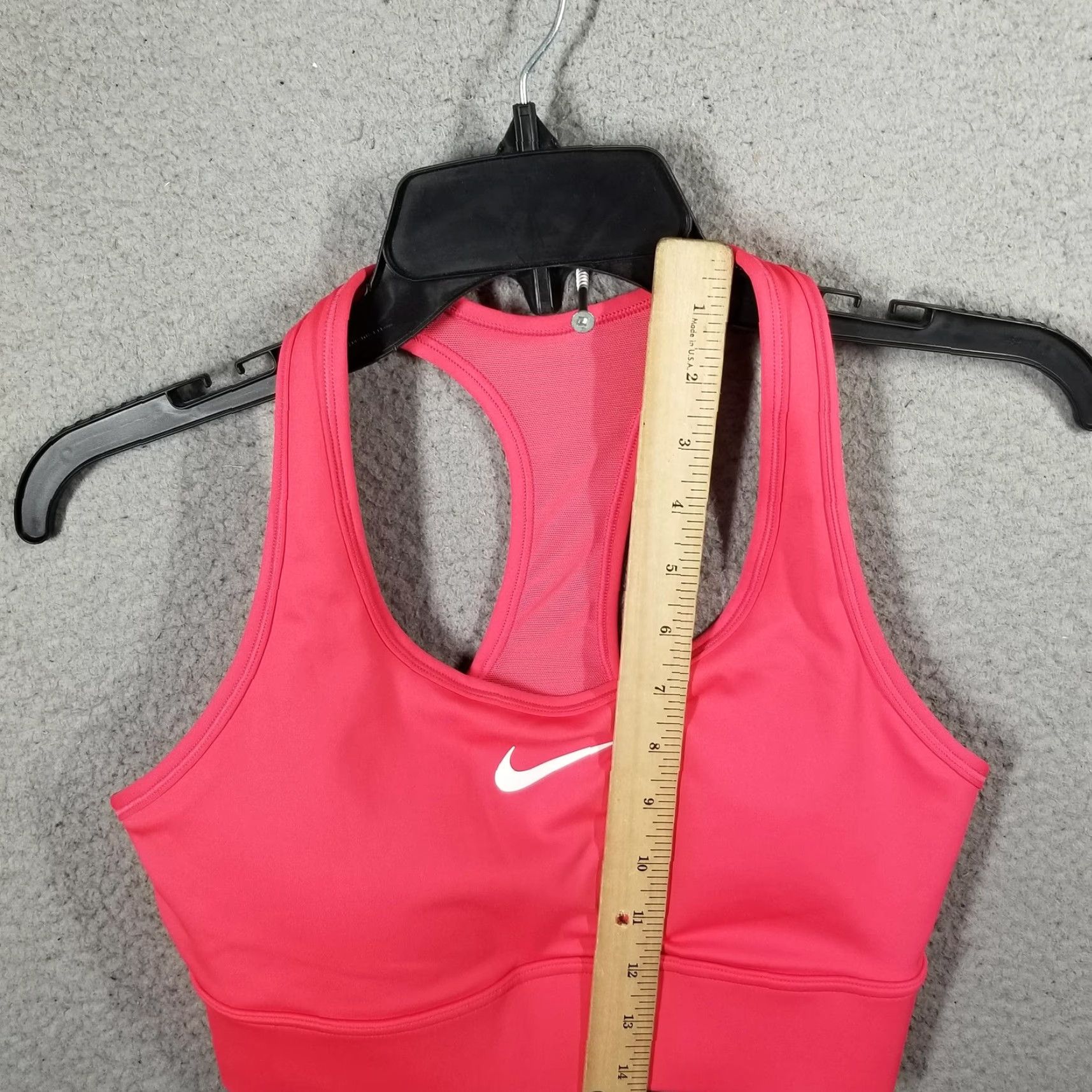 Nike Nike Sports Bra Womens Small Pink Dri-FIT Swoosh Racerback Training FN2728-629 Size ONE SIZE - 2 Thumbnail