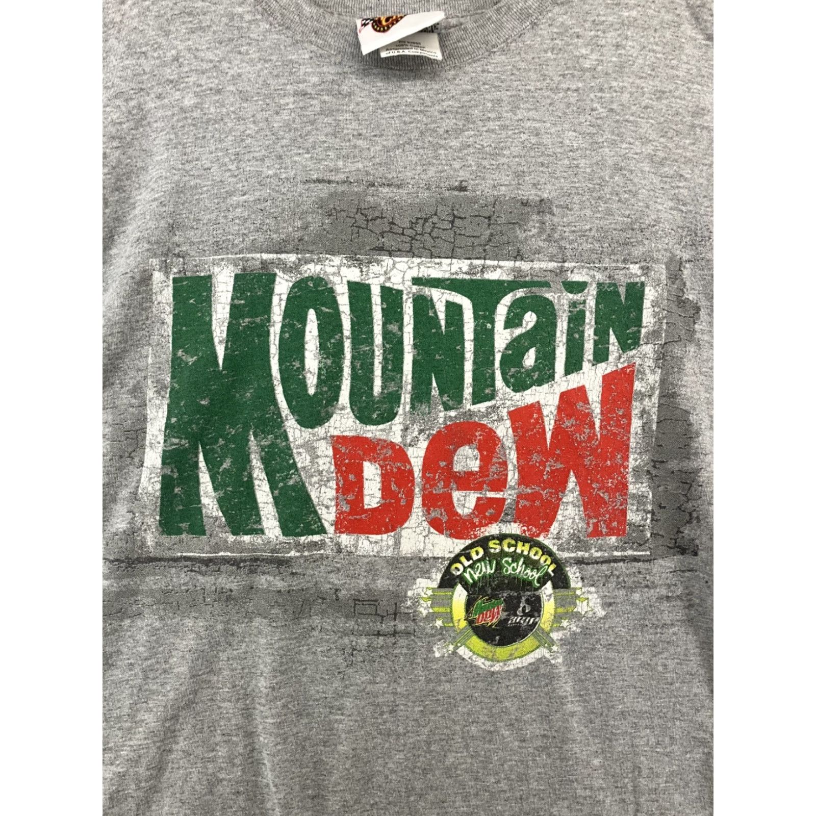 Vintage Winner's Circle Mountain Dew Gray T-Shirt Mens XL Classic Short Sleeve Crew Neck Size US XL / EU 56 / 4 - 2 Thumbnail