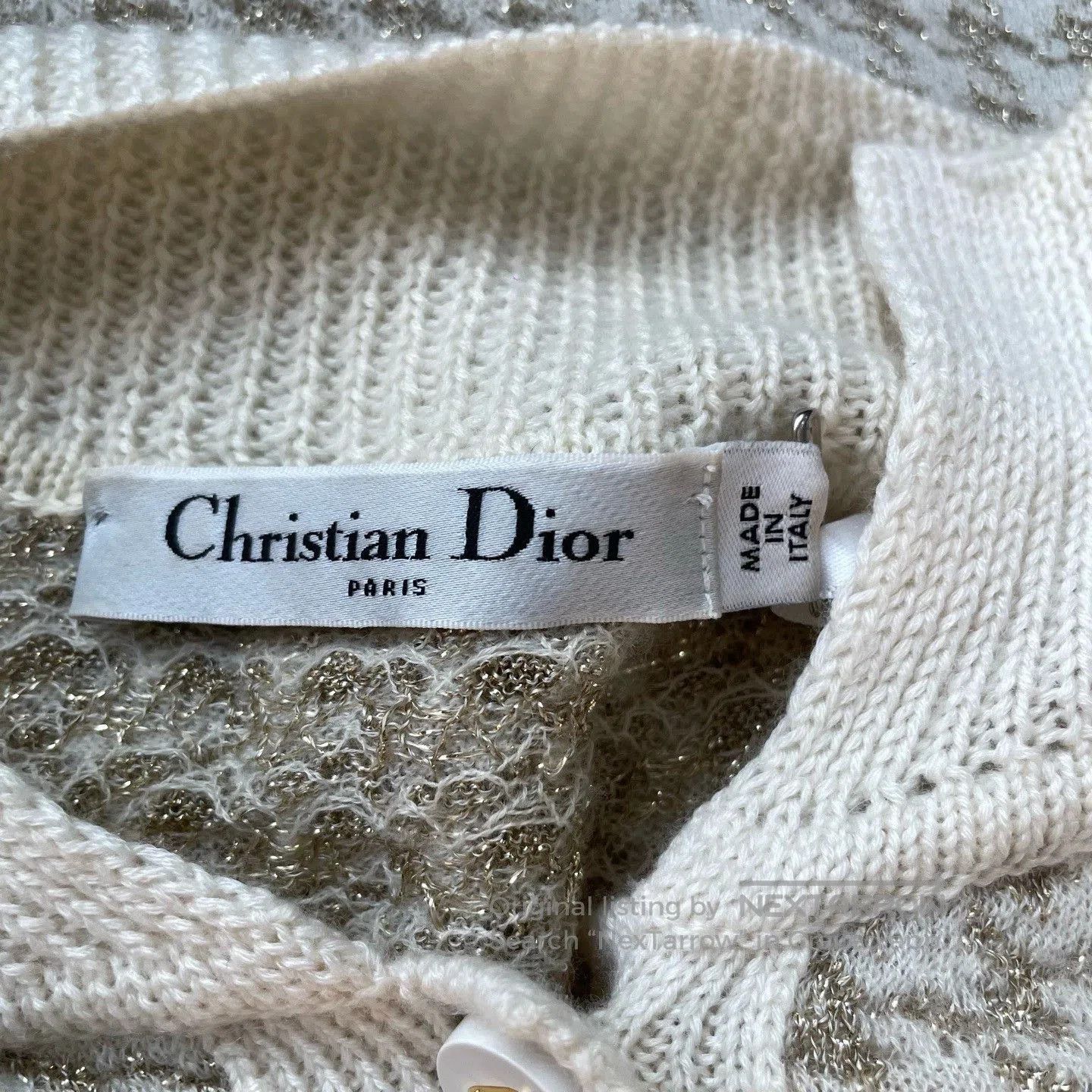Dior Dior Polo Collar Short Sleeve Slim Knit. Size XS / US 0-2 / IT 36-38 - 4 Thumbnail