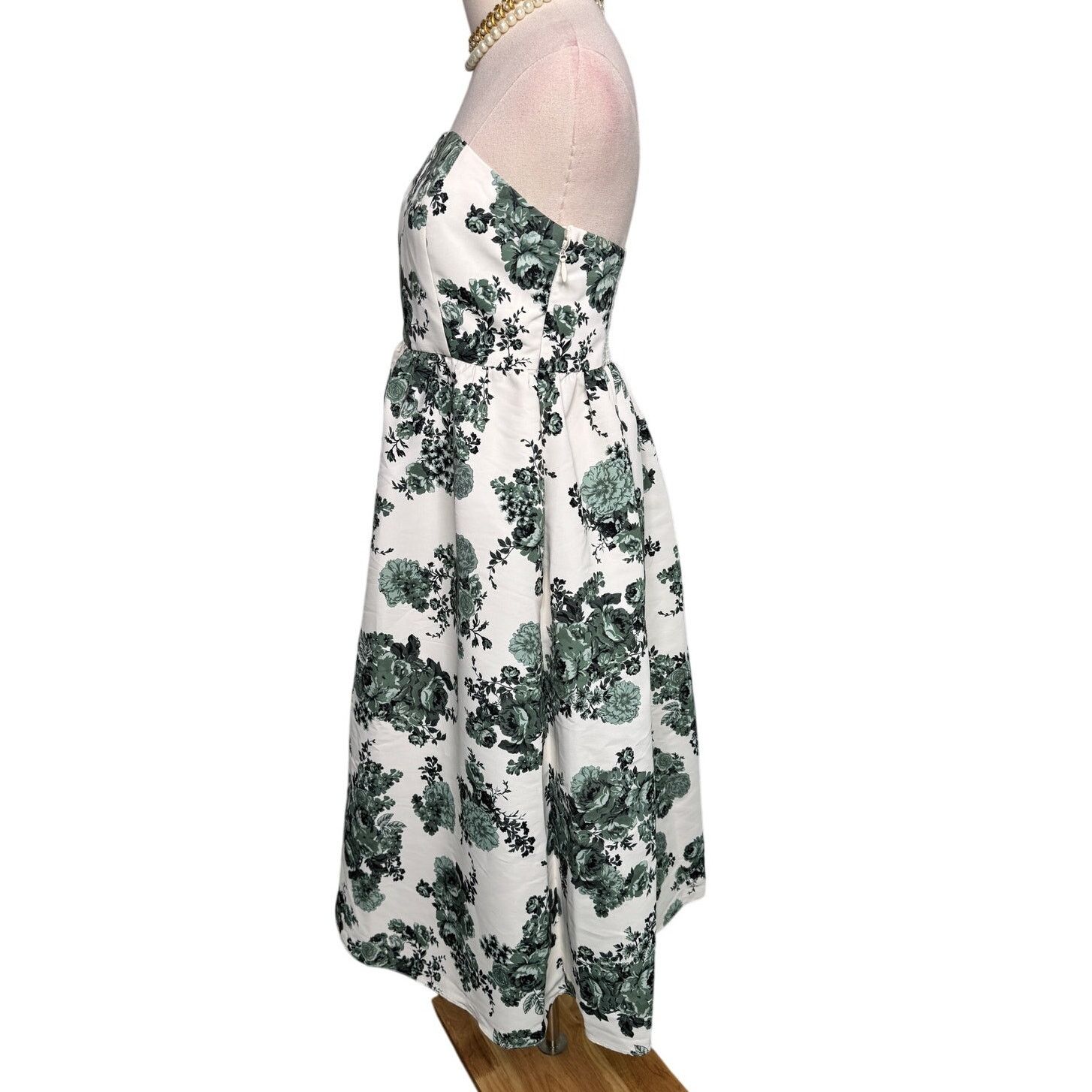 Sachin & Babi Sachin & Babi Blaine Strapless Midi Dress green white size 6 Size M / US 6-8 / IT 42-44 - 5 Thumbnail