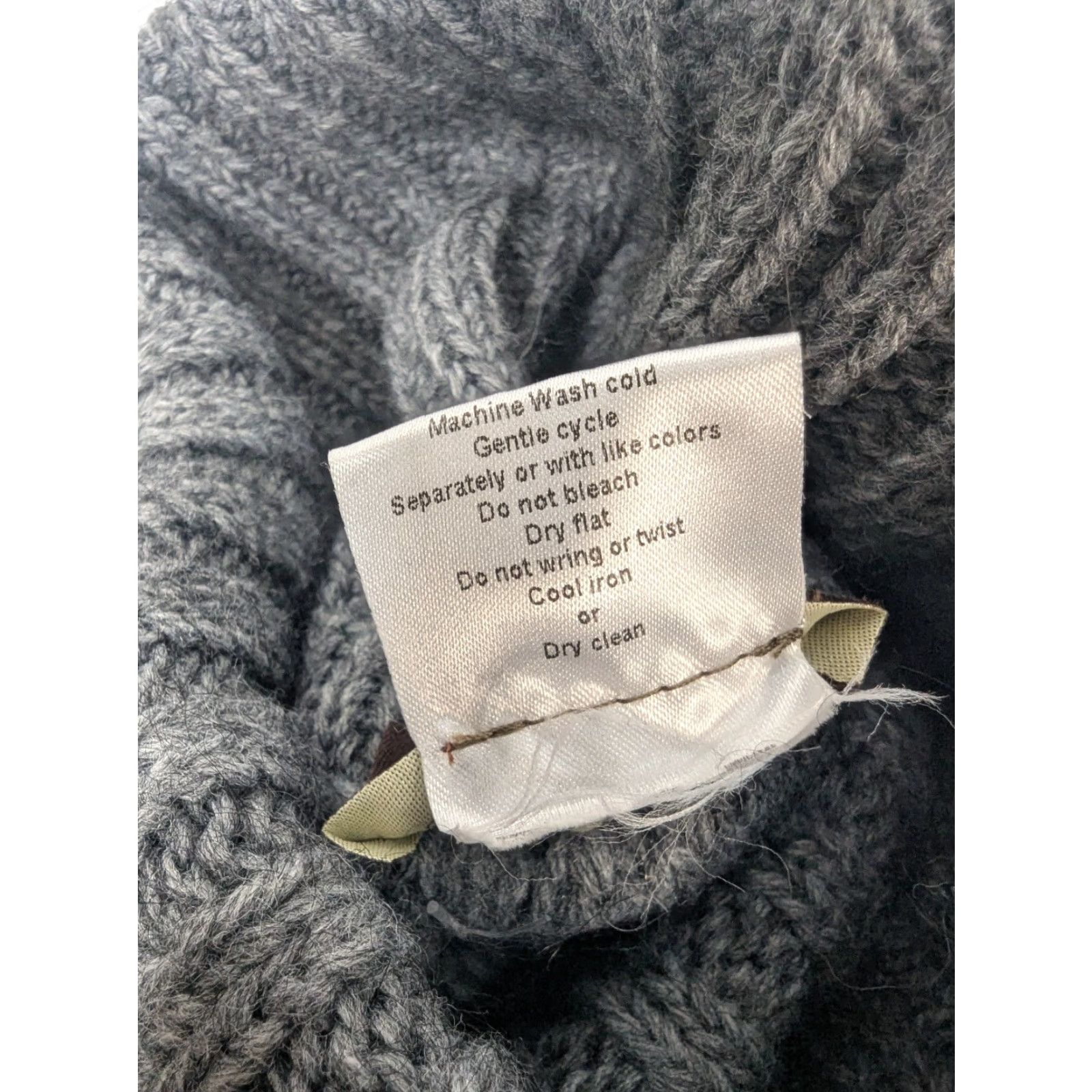 Peserico Iperico Italy Wool Mohair Grey Poncho Sweater Turtleneck One Size Old Money Size ONE SIZE - 6 Thumbnail
