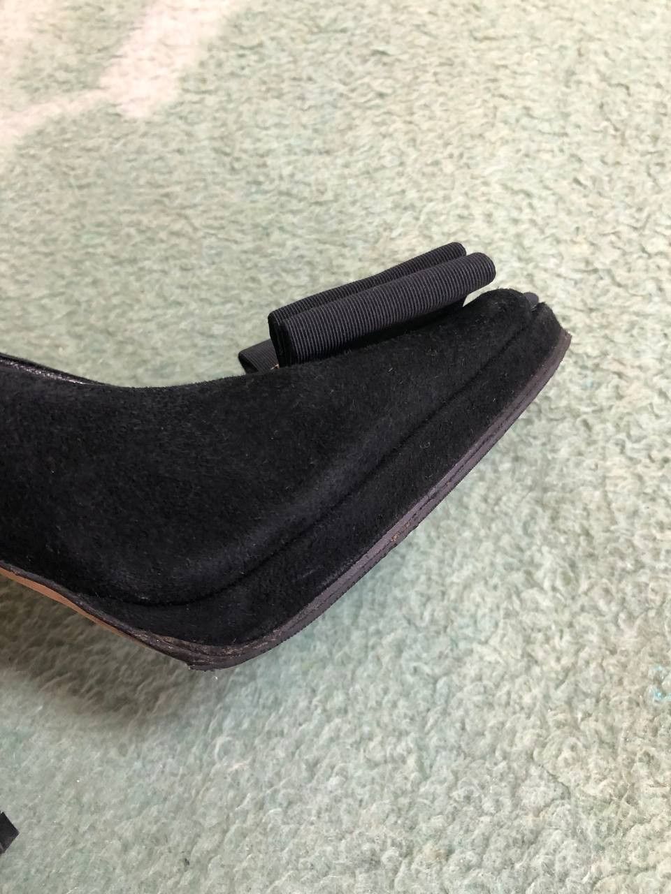 Dolce & Gabbana Dolce & Gabbana Black Peep-Toe Platform Pumps Size US 8.5 / IT 38.5 - 12 Thumbnail