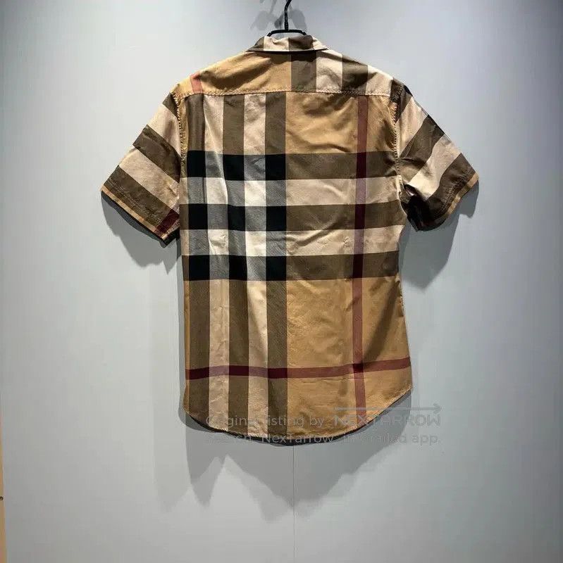 Burberry Burberry M Size Beige Plaid Cotton T. Size US M / EU 48-50 / 2 - 2 Thumbnail