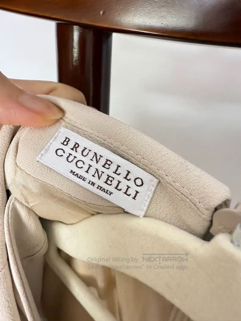 Brunello Cucinelli Brunello Cucinelli A classic dress with heavy-duty pearl s Size L / US 10 / IT 46 - 5 Thumbnail