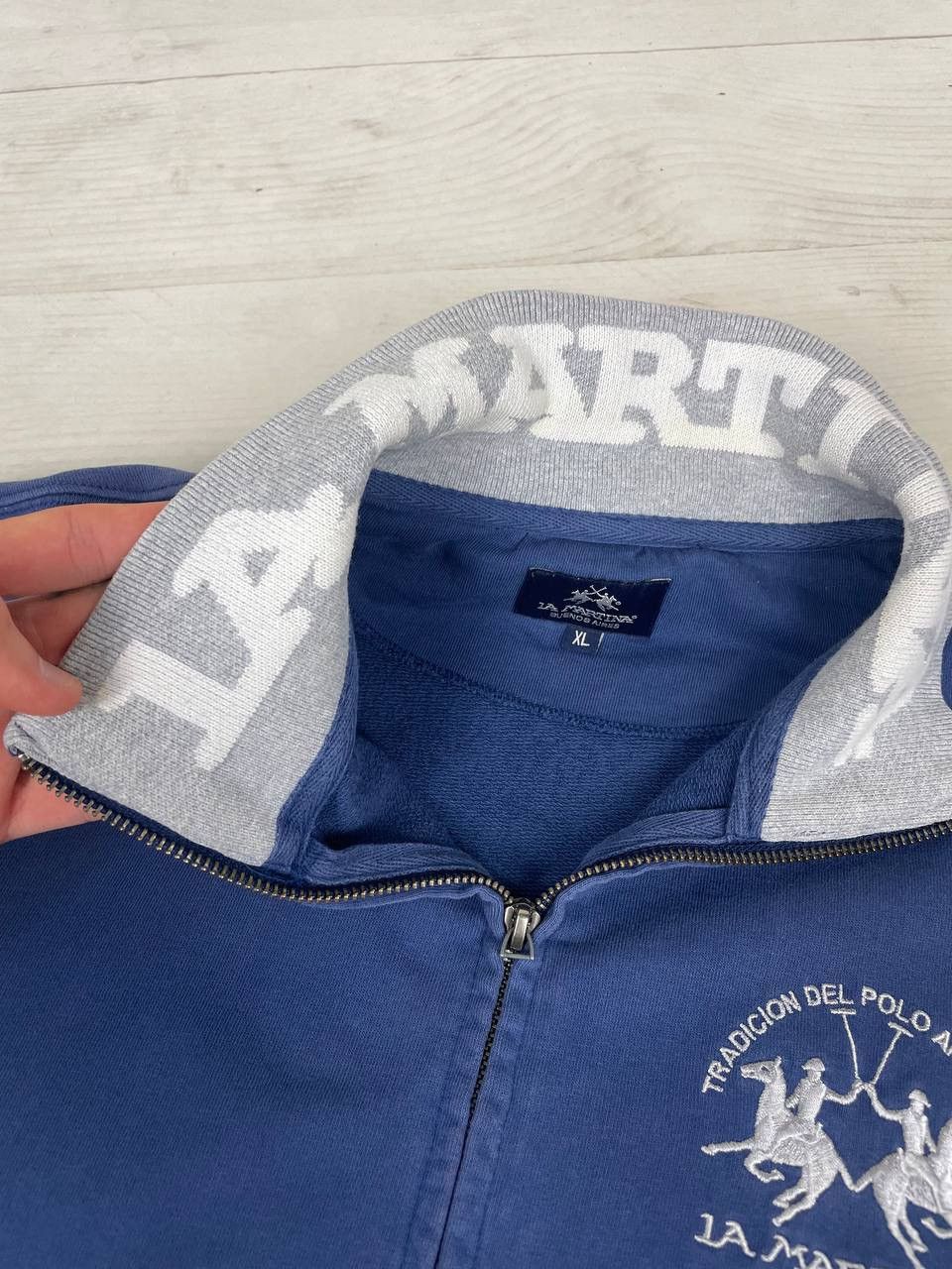 La Martina Vintage La Martina Full Zip Sweatshirt Big Logo Y2K Size US XL / EU 56 / 4 - 7 Thumbnail