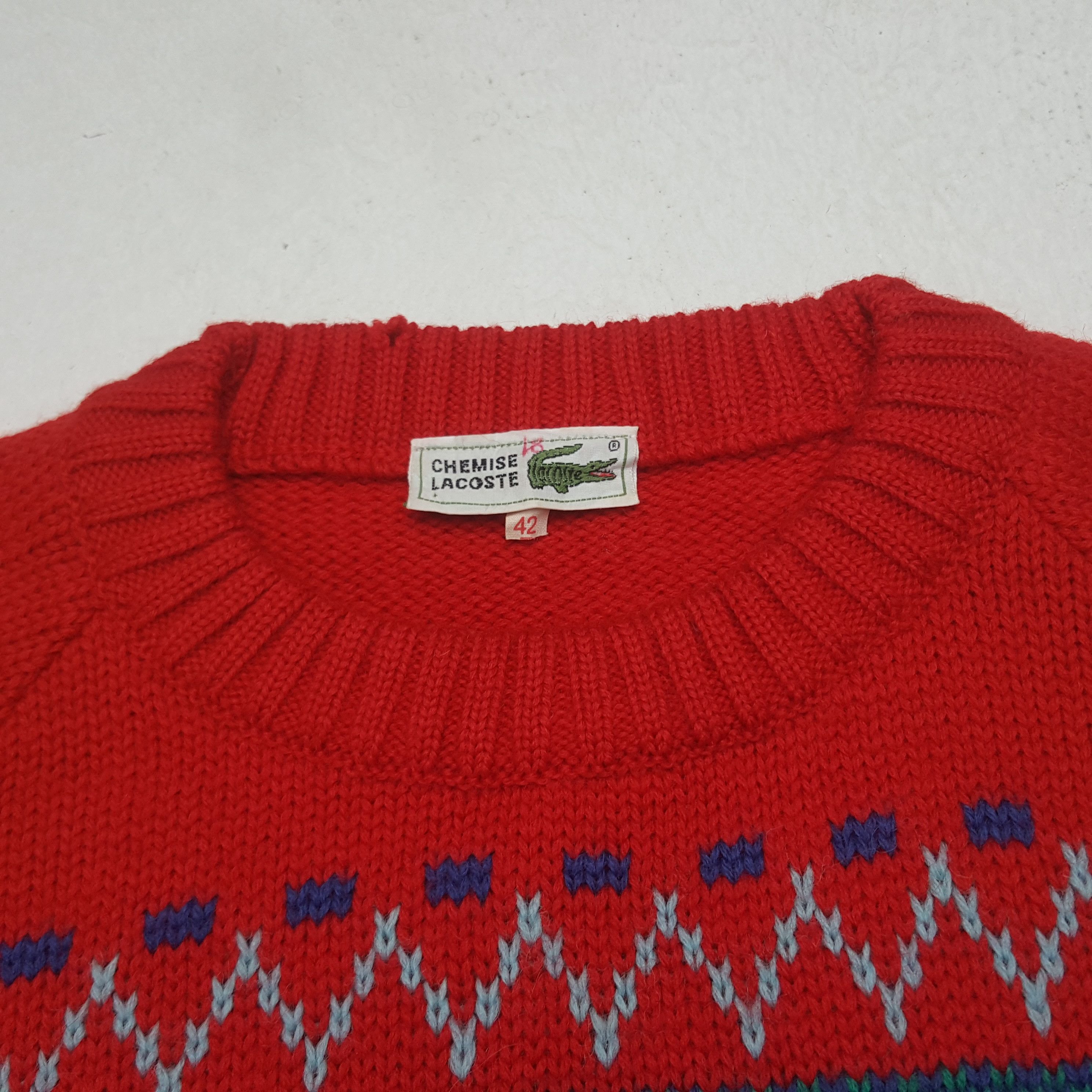Lacoste Vintage Chemise Lacoste Winter Style Sweater Knitwear RR6 Size US S / EU 44-46 / 1 - 5 Thumbnail