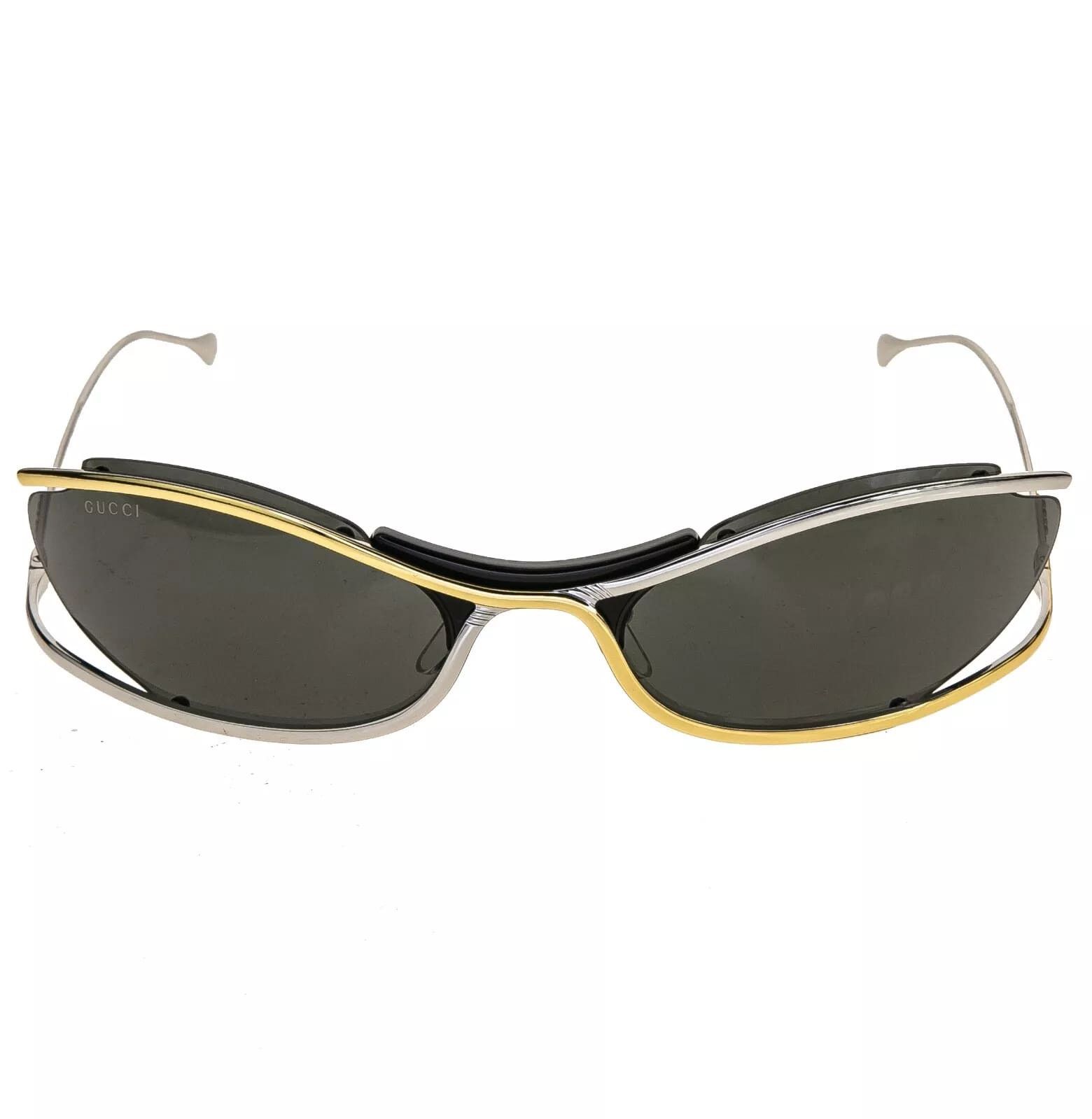 Gucci GUCCI 1487 Black Silver Gold Designer Mask Gg1487S 001 Size ONE SIZE - 5 Thumbnail