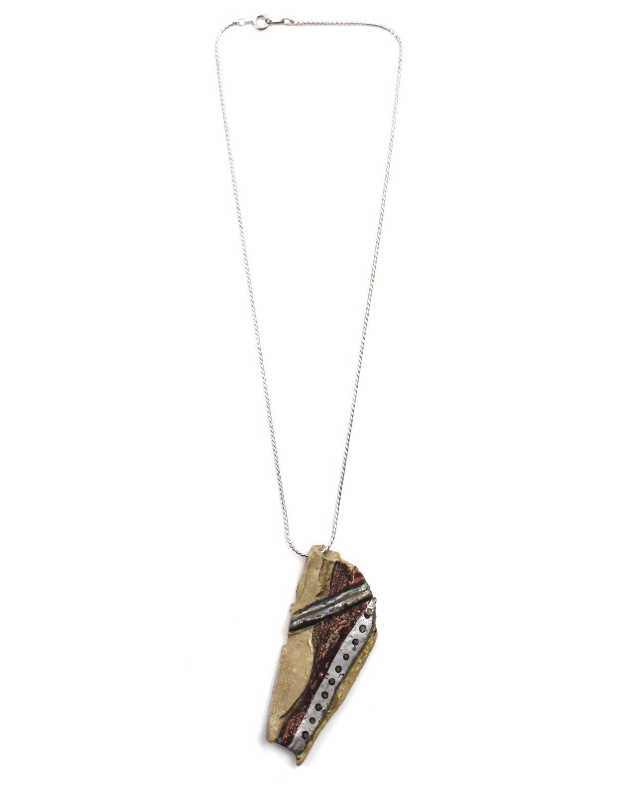 If Six Was Nine 1990S JAPANESE MADE EARTH VEIN MATERIAL CERAMIC NECKLACE Size ONE SIZE - 2 Thumbnail