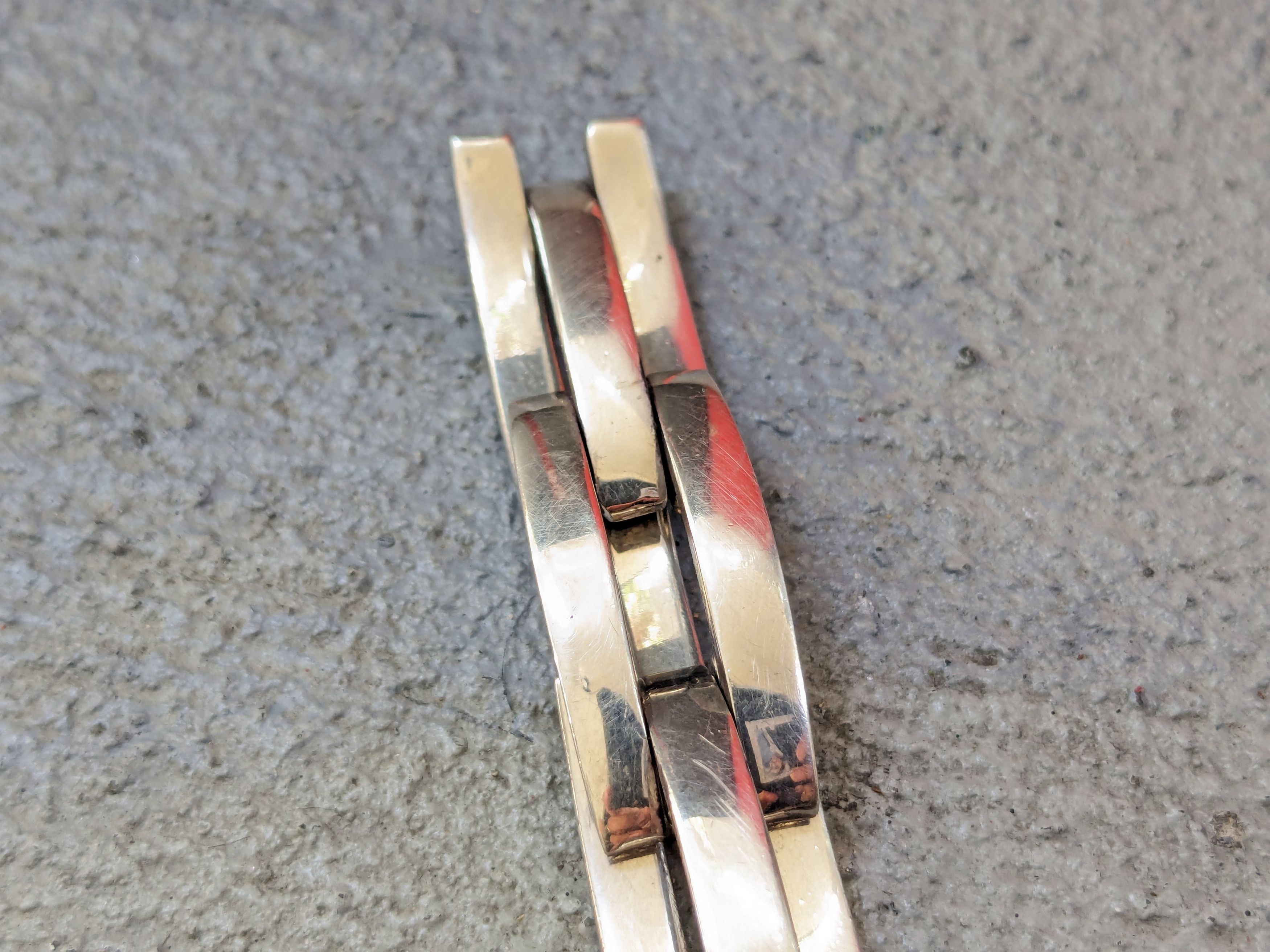 Gucci Gucci Sterling Silver Bracelet Panther Chain Link 7.25" Size ONE SIZE - 7 Thumbnail