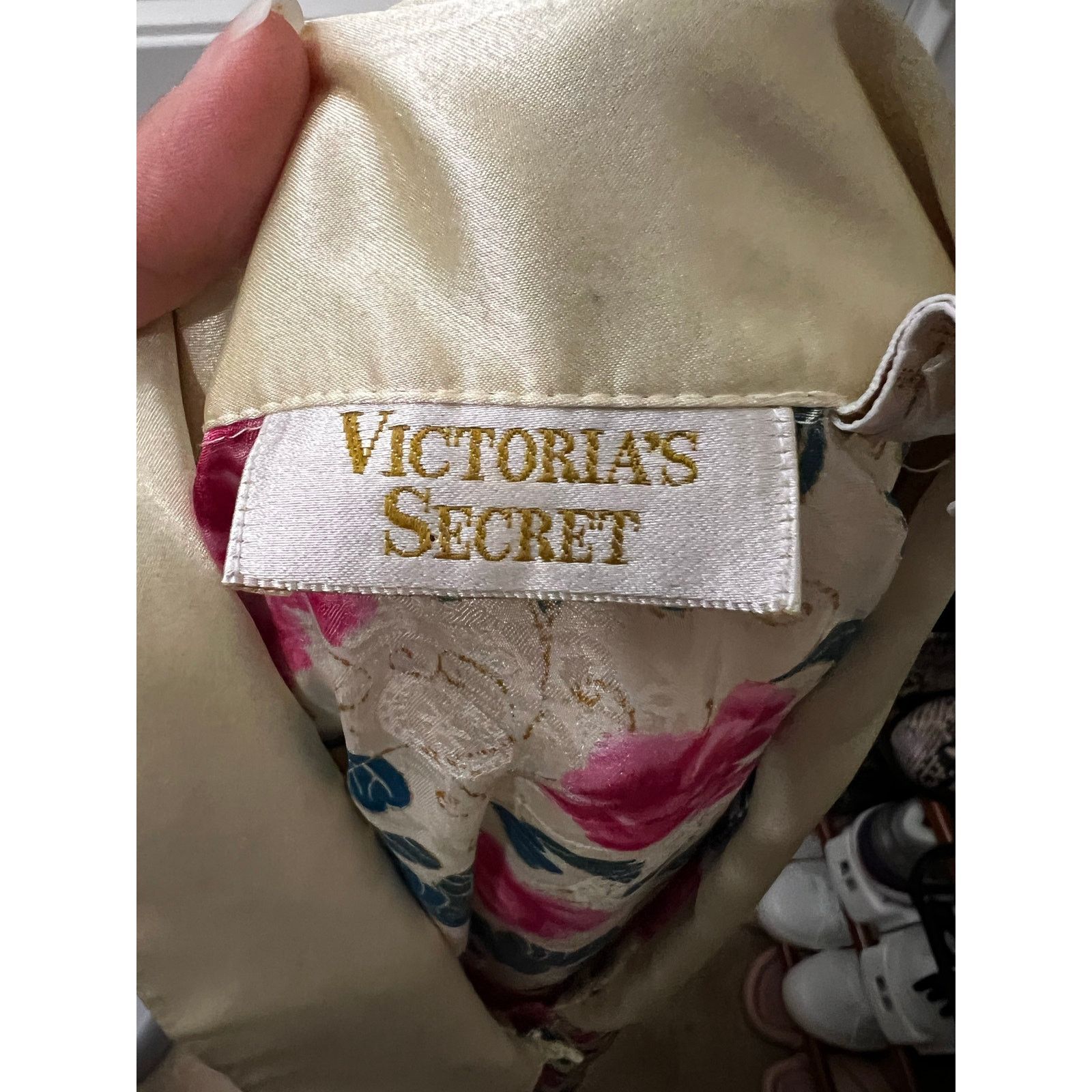 Victoria's Secret Gold Label vintage Satin Floral Pajama Top night shirt M Size M / US 6-8 / IT 42-44 - 15 Thumbnail