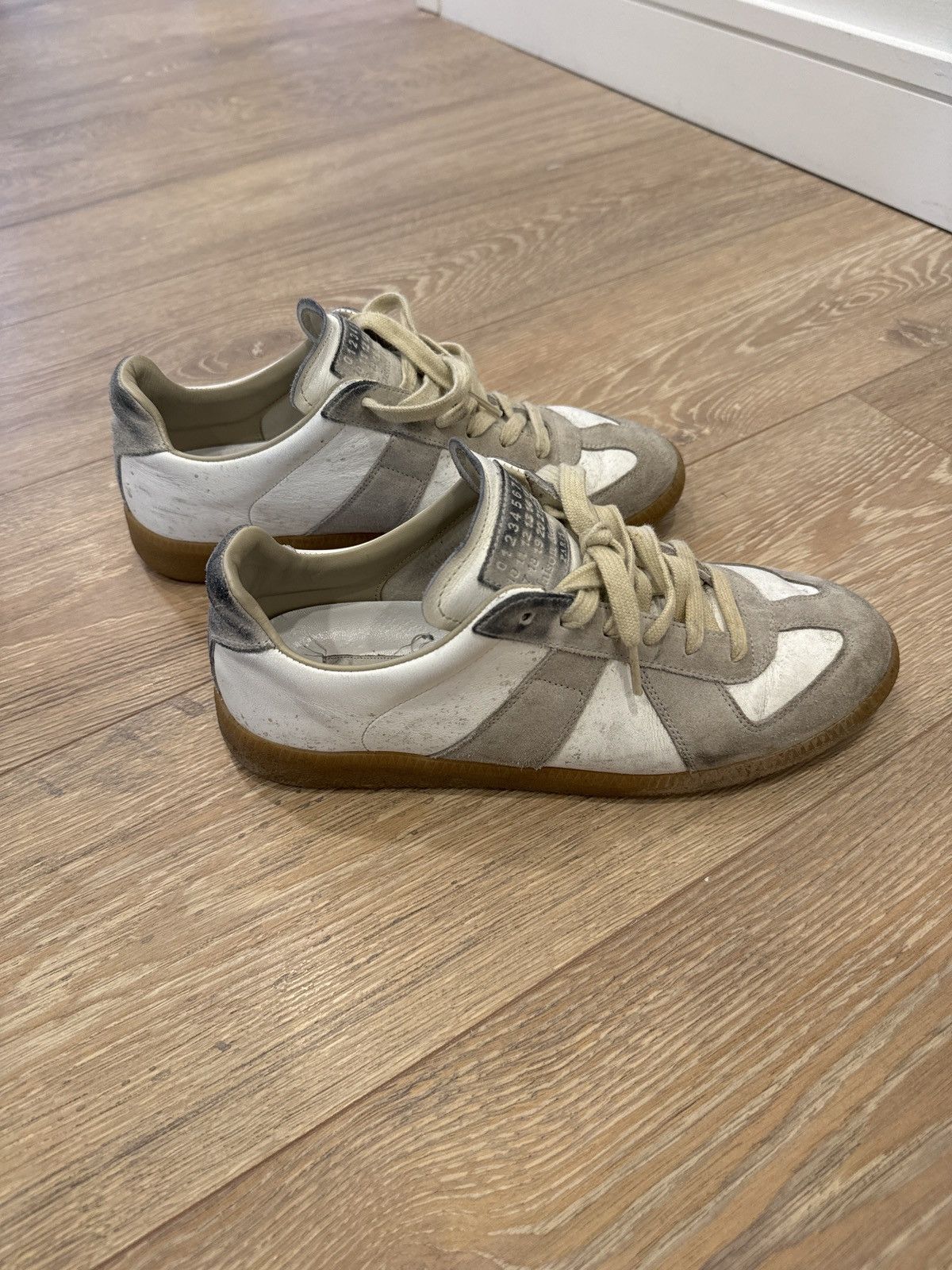Maison Margiela Replica Low Top, White / Gum | Grailed