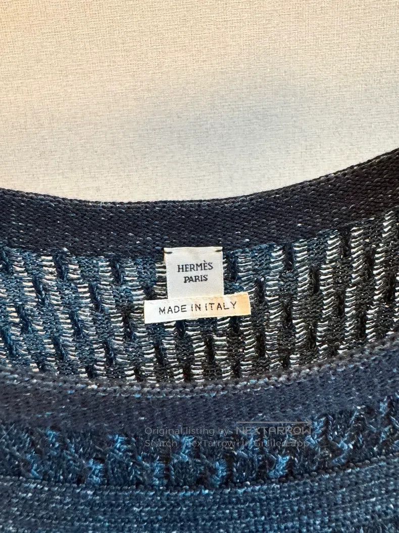 Hermes Hermes Silk-cotton knit sweater Size XS / US 0-2 / IT 36-38 - 3 Thumbnail