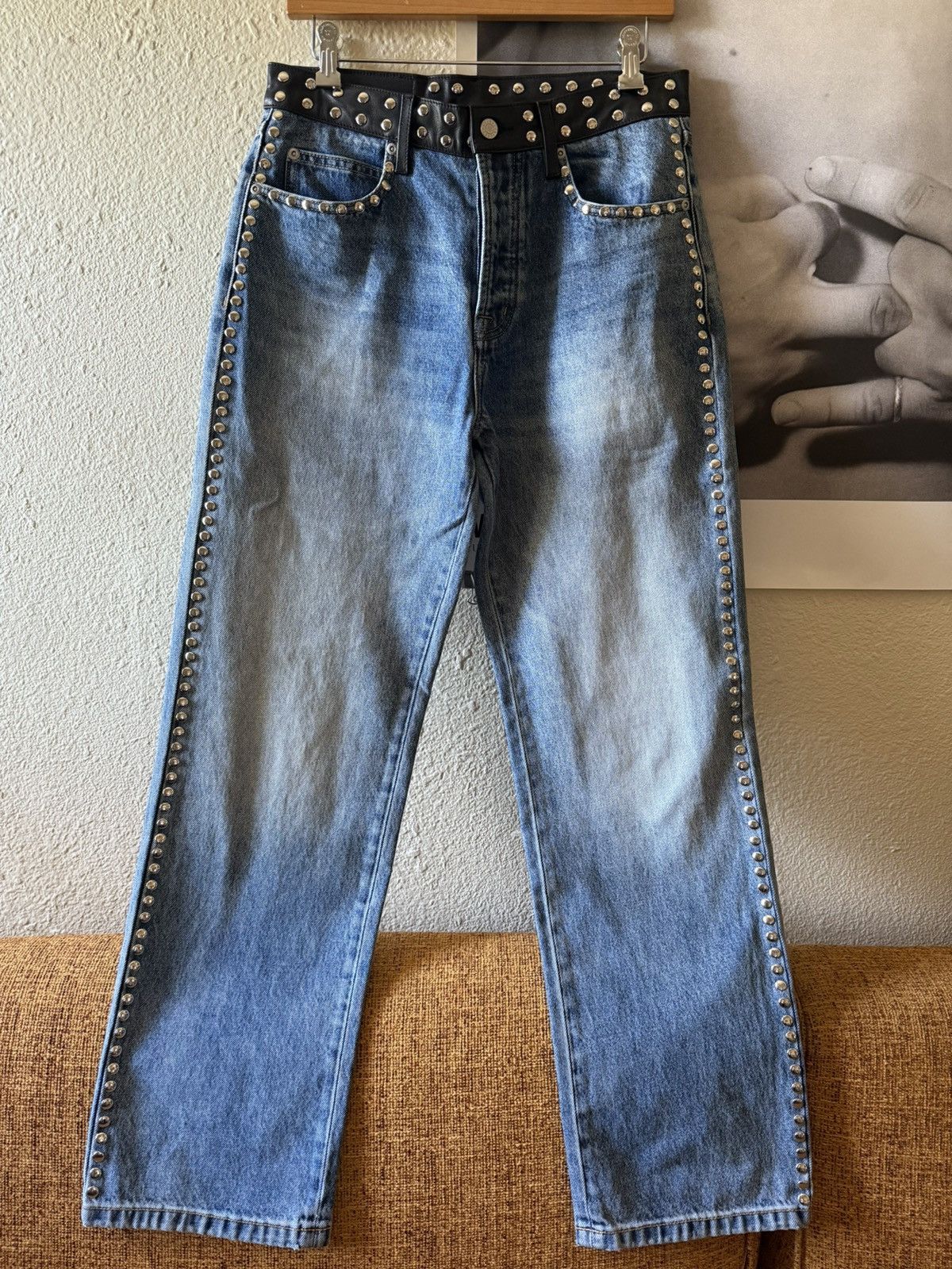 Stussy Stussy x Wales bonner studded denim | Grailed