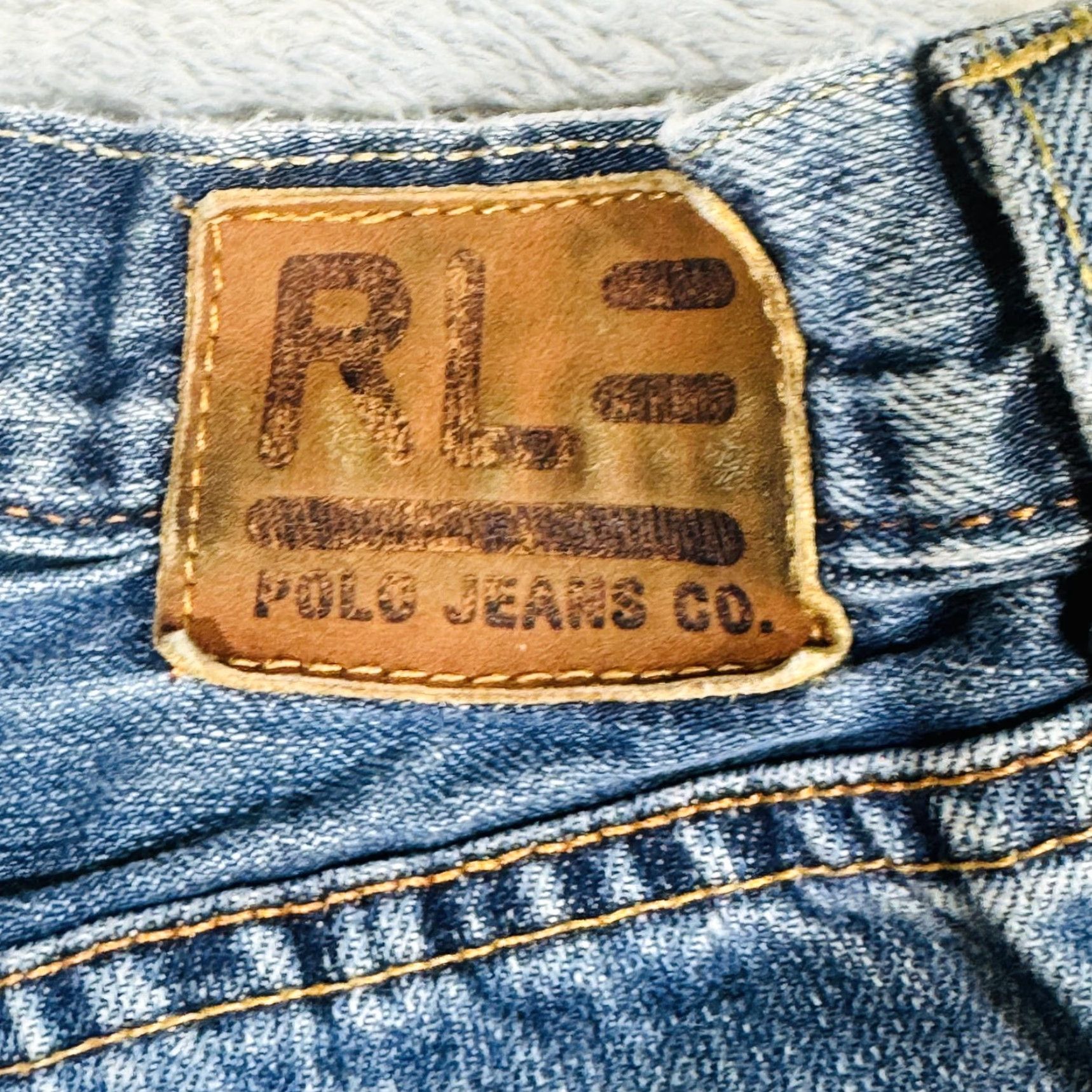 Vintage Polo Jeans Co. Hayden Jeans Mens 36x32 Blue Medium Wash Straight Relaxed Zip Fly Jeans Size US M / EU 48-50 / 2 - 7 Thumbnail