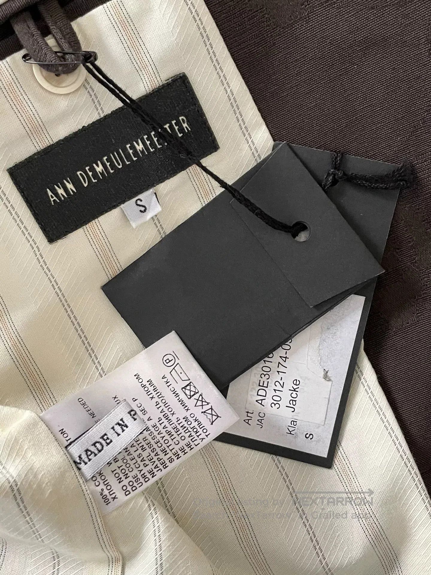 Ann Demeulemeester sophisticated spring summer brown blazer. Size US S / EU 44-46 / 1 - 7 Thumbnail