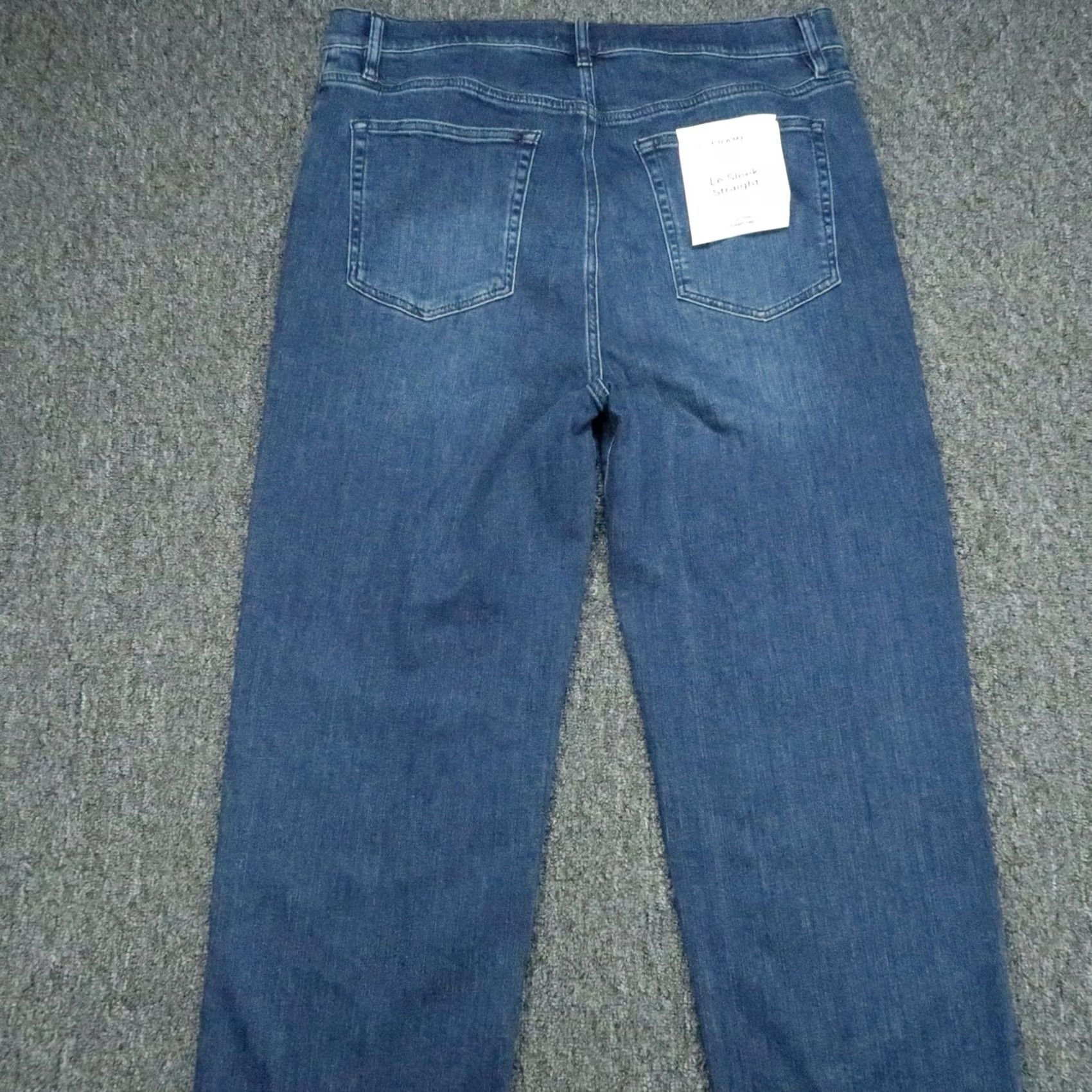 Frame VINTAGE FRAME Jeans Womens 34x28 Blue Le Sleek Straight High Rise Leg Stretch NWT Size 24" / US 00 / IT 34 - 6 Thumbnail