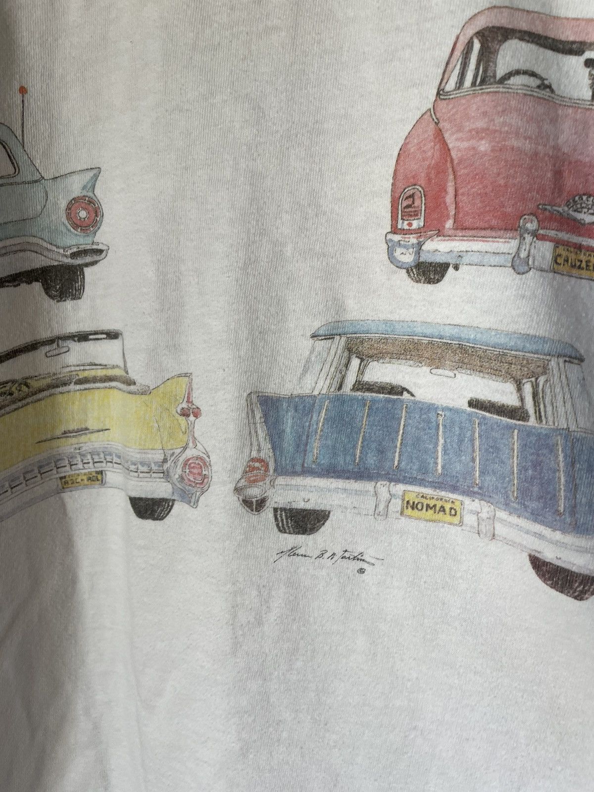 Vintage Vintage 90s cruising 50s muscle car tee Size US M / EU 48-50 / 2 - 6 Thumbnail
