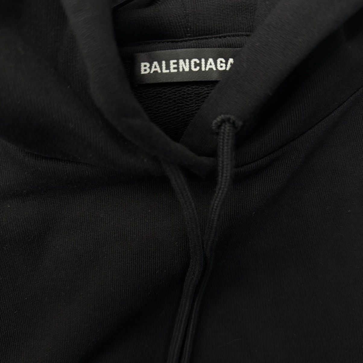 Balenciaga Balenciaga Black Back Logo Hoodie Size US M / EU 48-50 / 2 - 3 Thumbnail