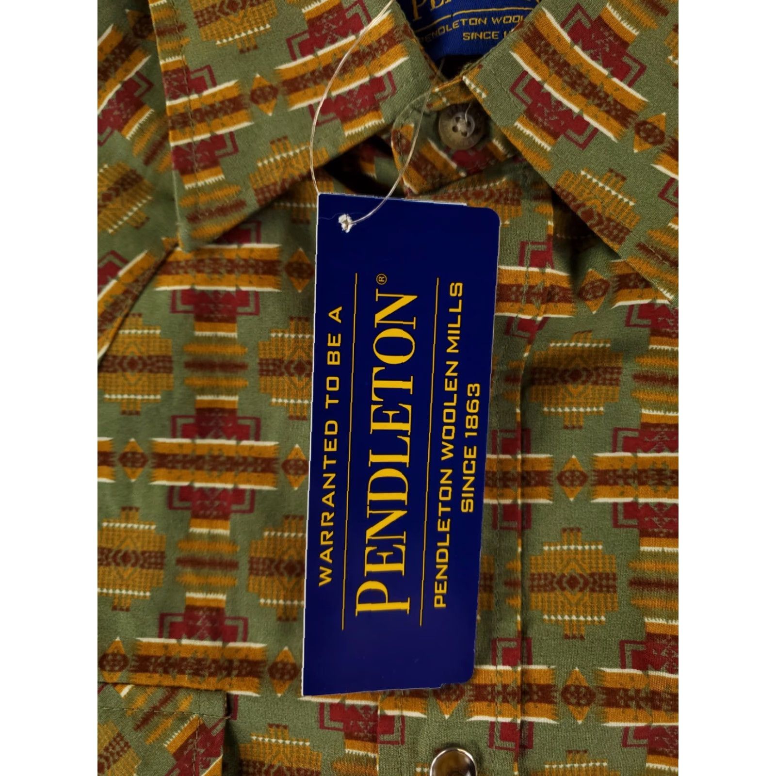 Pendleton Pendleton Shirt Frontier Snap Western Patterned Long Sleeve Men M NWT Size US M / EU 48-50 / 2 - 3 Thumbnail
