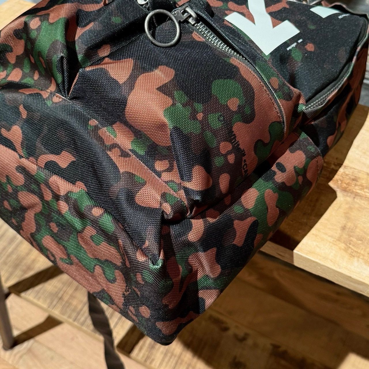 Off-White Off-white Green Camouflage Arrow Print Backpack Size ONE SIZE - 10 Thumbnail