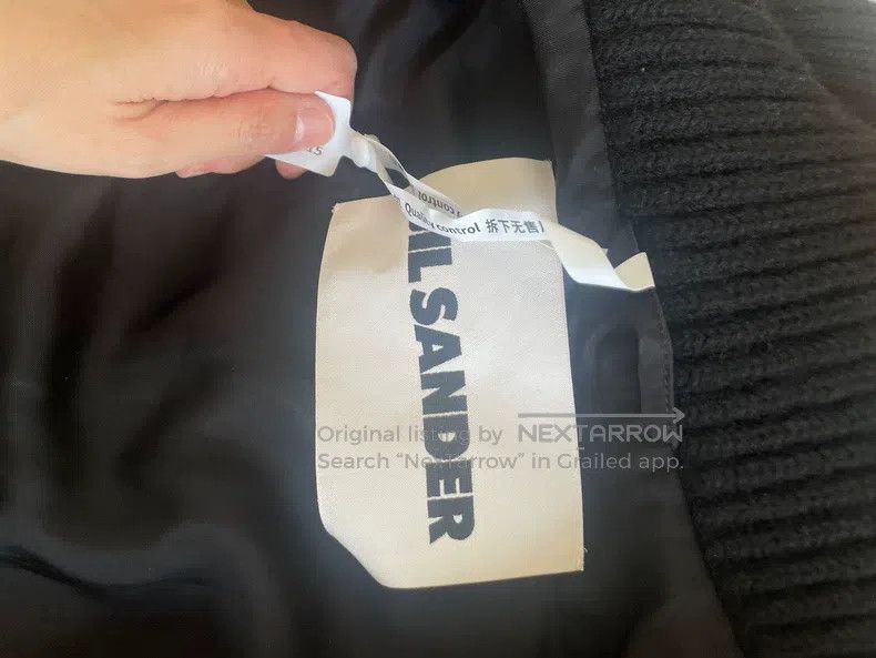 Jil Sander Jil Sander size 34 Black dark striped goose down jacket Size XS / US 0-2 / IT 36-38 - 5 Thumbnail