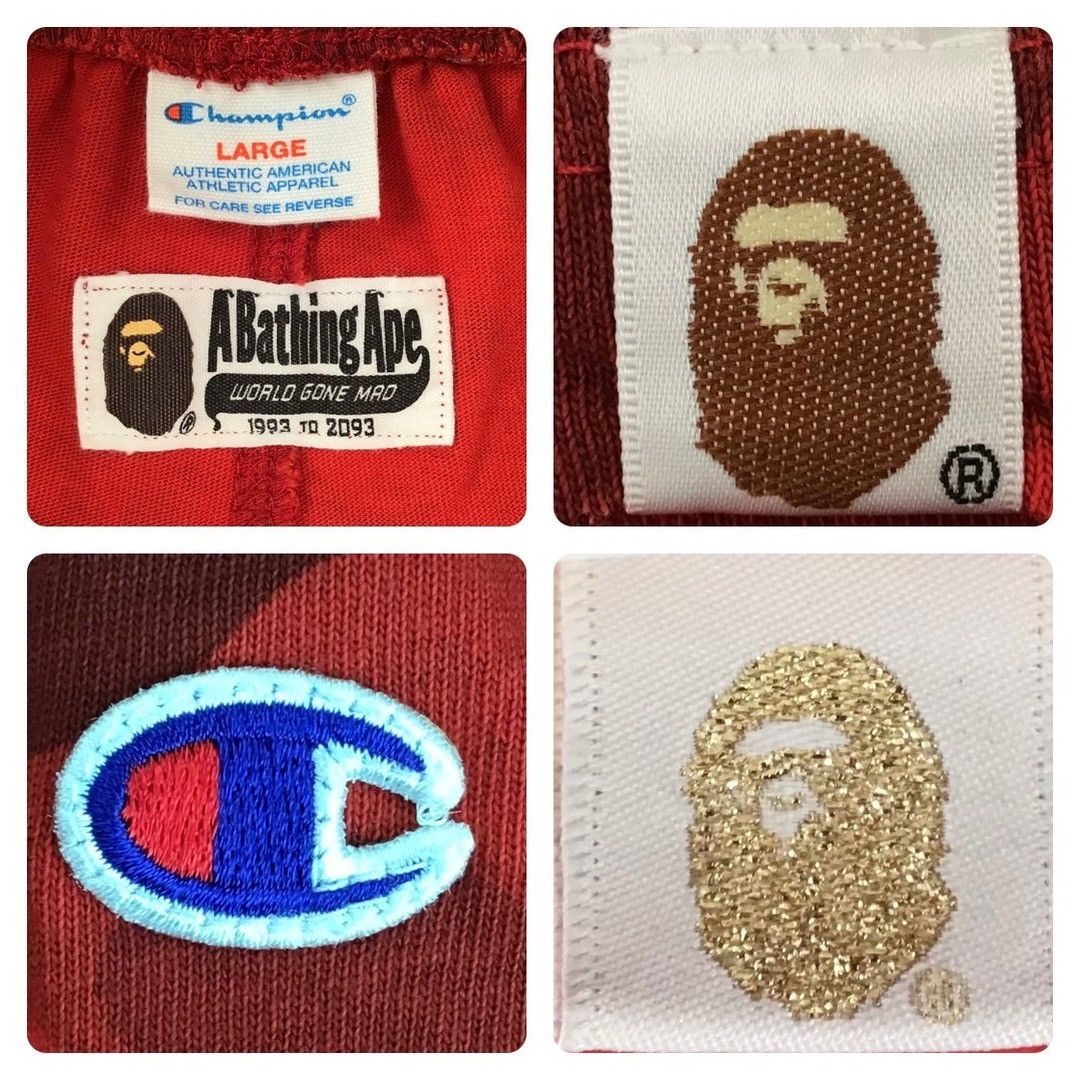 Bape BAPE × Champion sweat shorts red camo a bathing ape ★size L Size US 34 / EU 50 - 8 Thumbnail