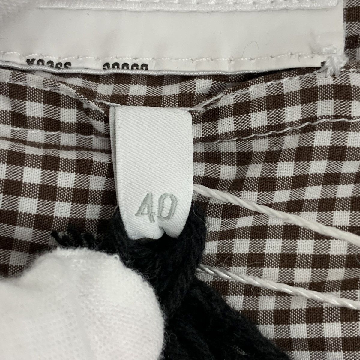 Miu Miu Miu Miu Brown Plaid Long Sleeve Shirt K26WX Size L / US 10 / IT 46 - 7 Thumbnail