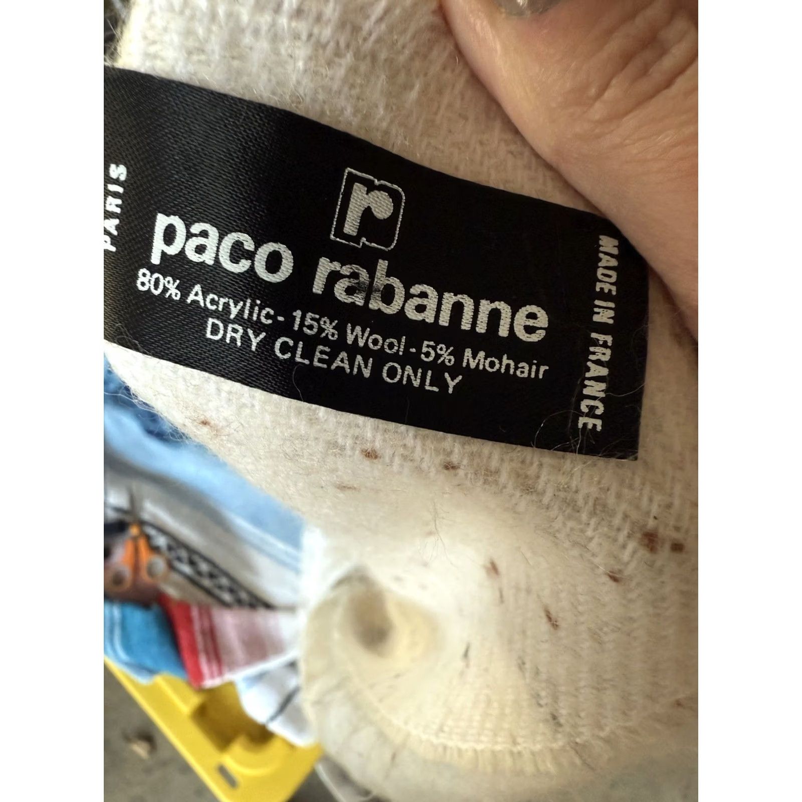 Paco Rabanne Paco Rabanne Scarf White Speckled Women Size ONE SIZE - 3 Thumbnail