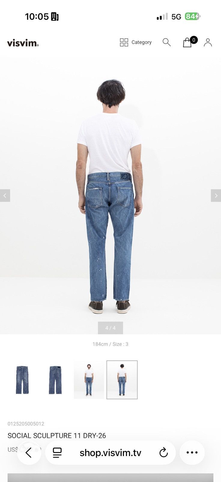 Visvim Visvim Social Sculpture 11 Dry -26 Size US 38 / EU 54 - 8 Thumbnail