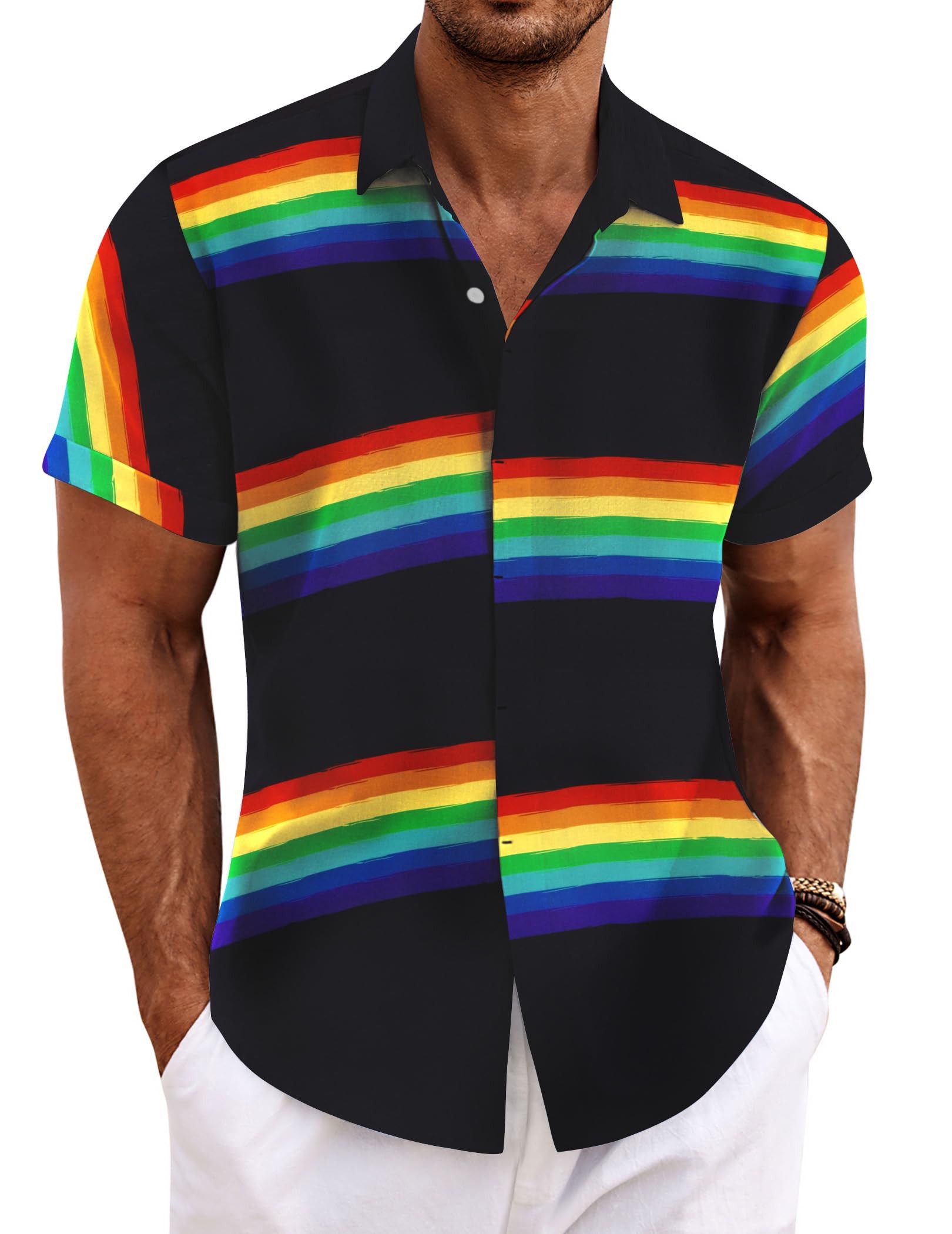 Other Men's linen beach summer shirt Size US L / EU 52-54 / 3 - 3 Thumbnail
