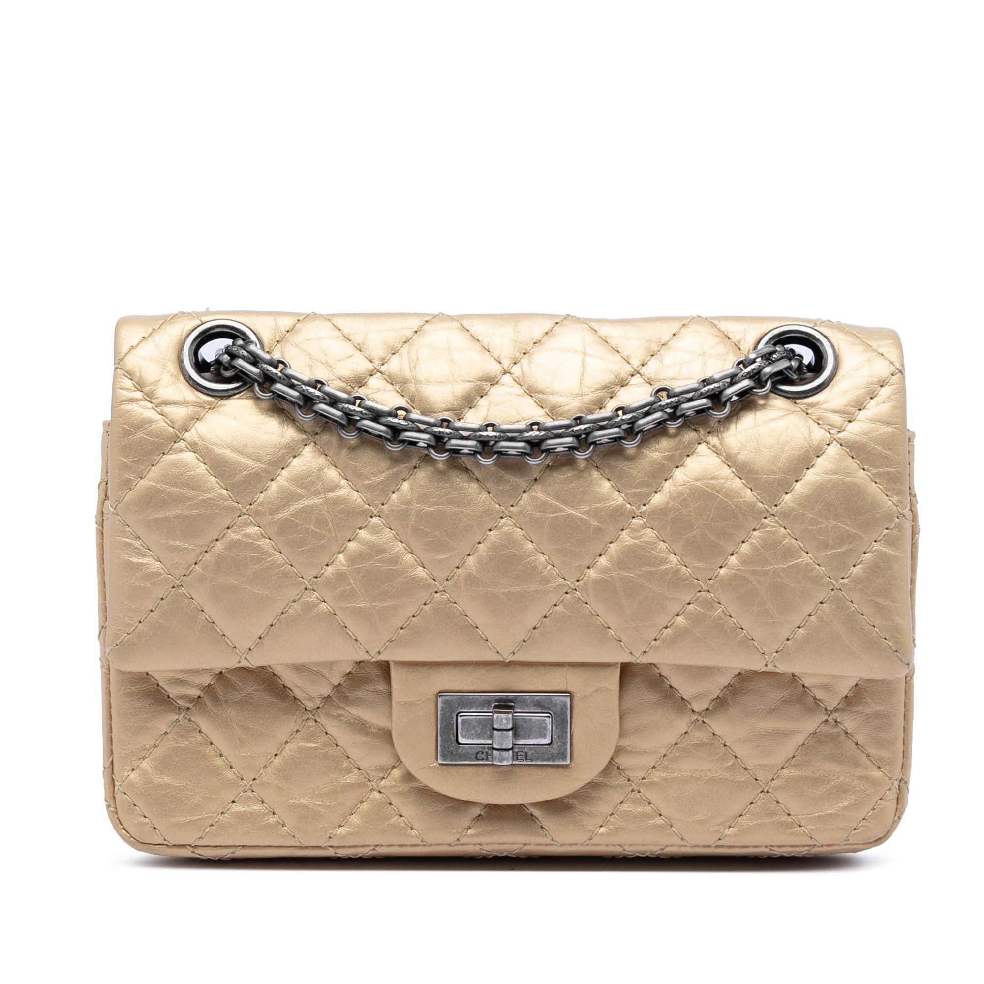 Chanel Quilted Aged Calfskin Reissue 2.55 Double Flap 224 Size ONE SIZE - 1 Thumbnail