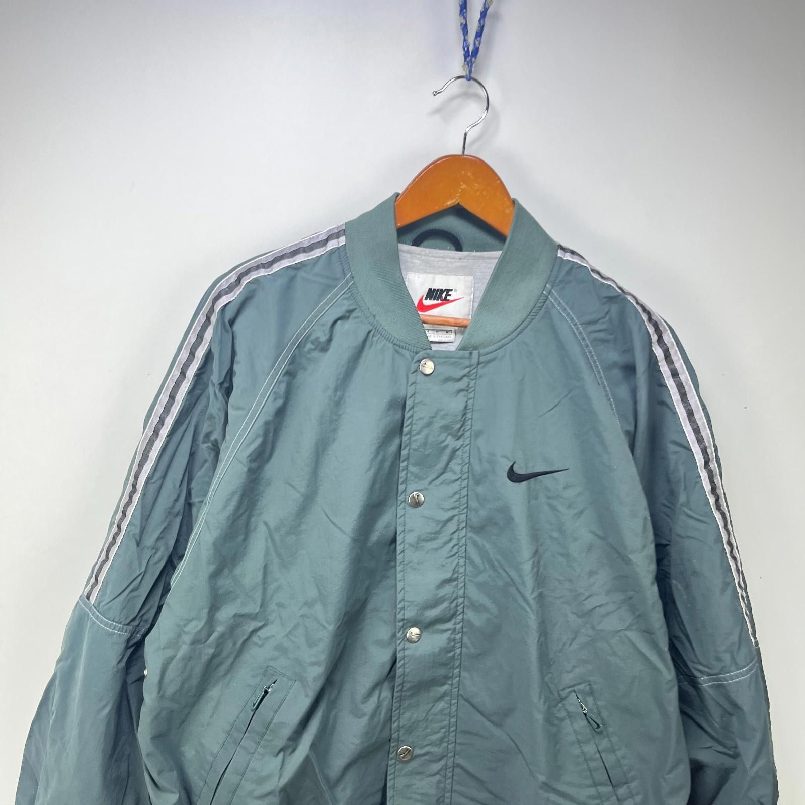 Nike Vintage 90s Nike Bomber Windbreaker Jacket Medium Swoosh Size US M / EU 48-50 / 2 - 2 Thumbnail
