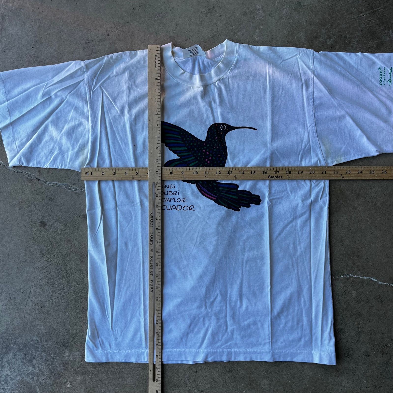 Vintage Vintage Ecuador Hummingbird Birdwatching TShirt Nature LARGE Size US L / EU 52-54 / 3 - 3 Thumbnail