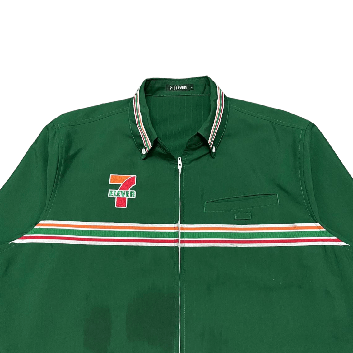 Japanese Brand Vintage 90s 7 Eleven Work Jacket Embroidery Size US L / EU 52-54 / 3 - 6 Thumbnail