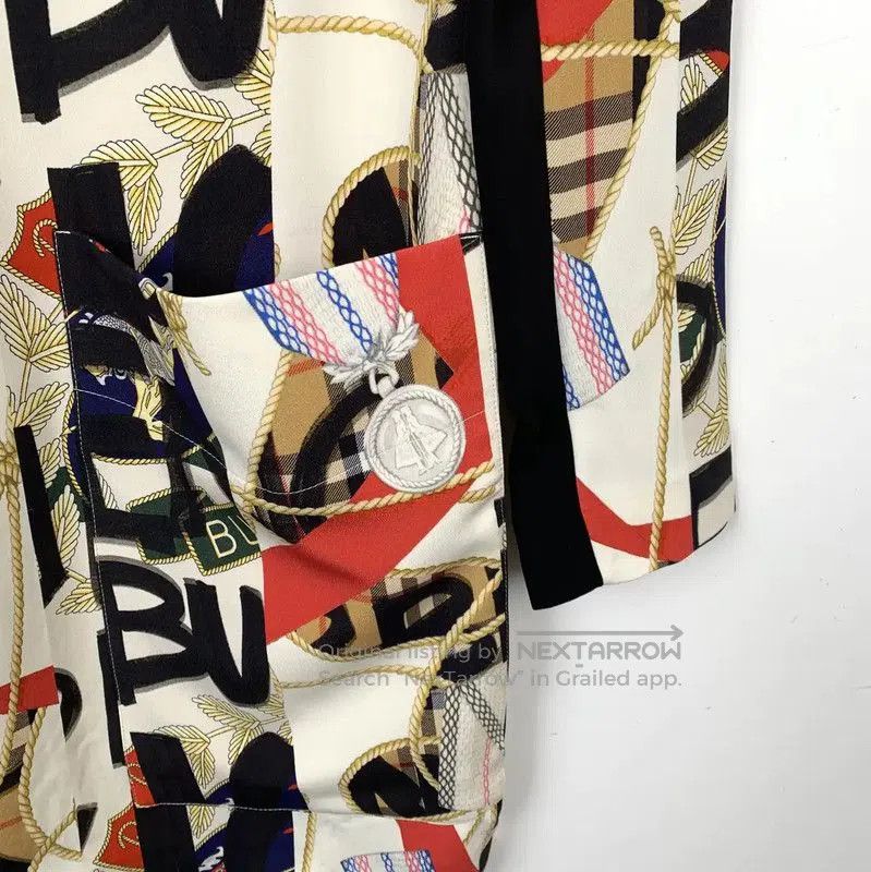 Burberry Burberry Multicolor Silk Dress for Women. Size XXS / US 00 / IT 34 - 4 Thumbnail