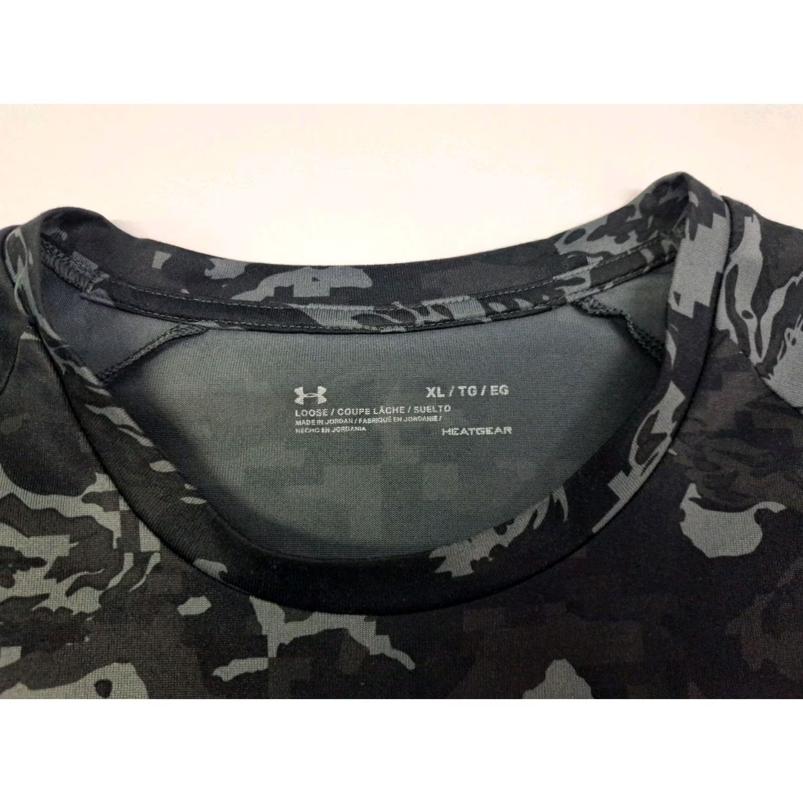Under Armour Under Armour Mens Short Sleeve Tee Loose Heat Gear Black Camouflage XL T Shirt Logo Size US XL / EU 56 / 4 - 4 Thumbnail